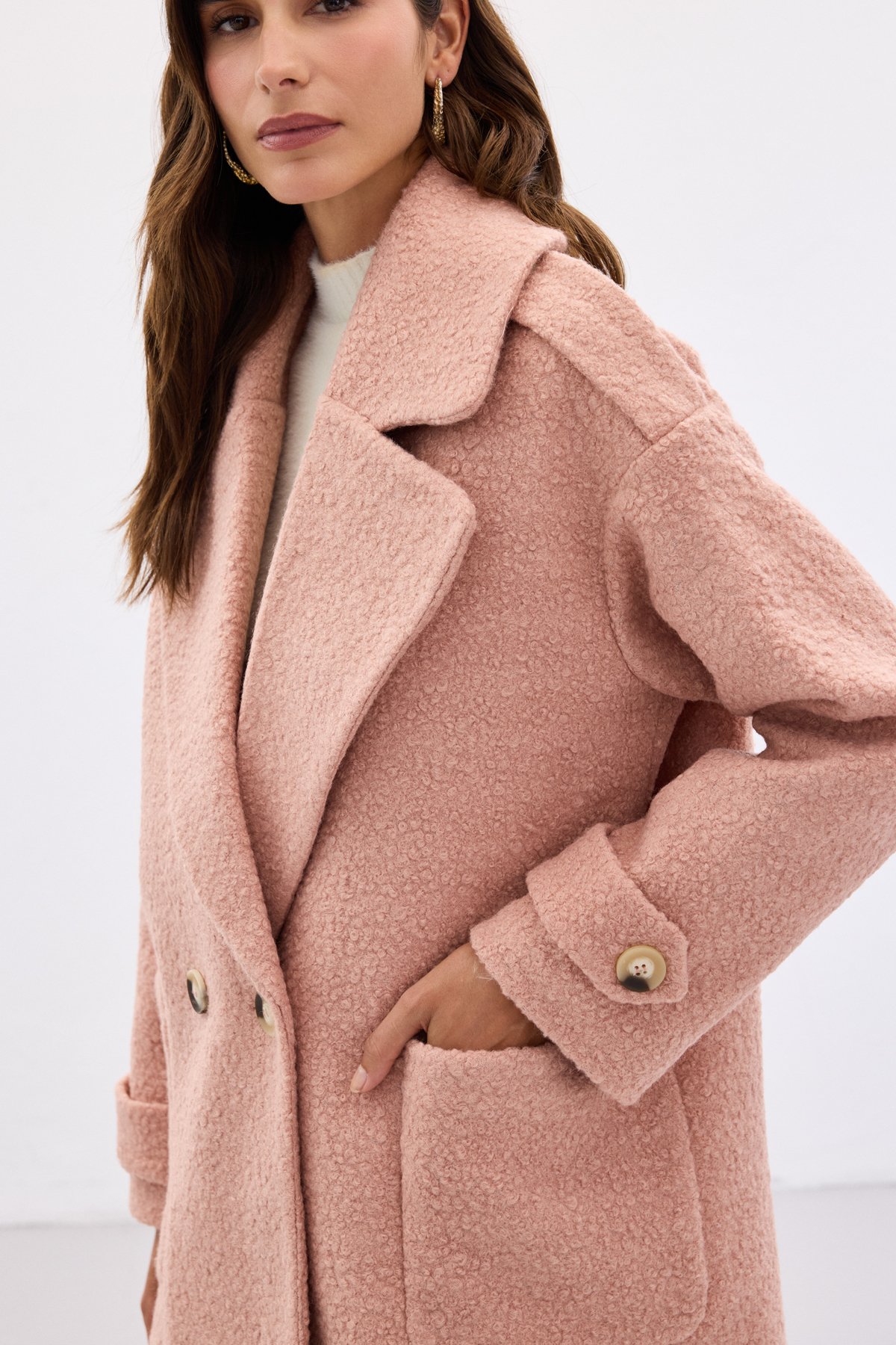 Buklet Kısa Kaban - Pudra