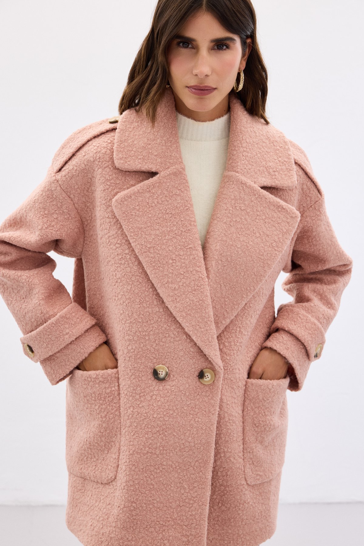 Buklet Kısa Kaban - Pudra