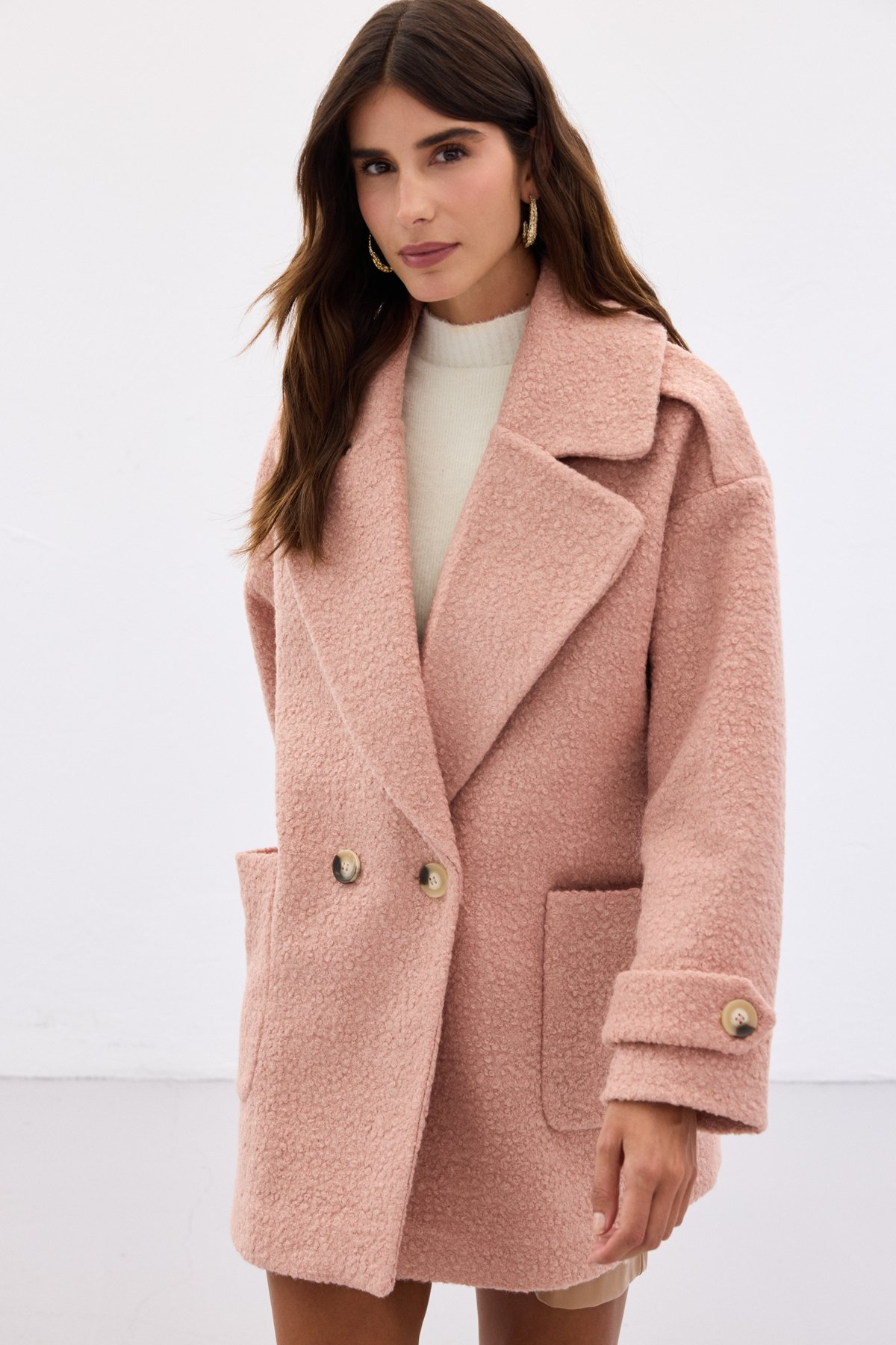 Buklet Kısa Kaban - Pudra