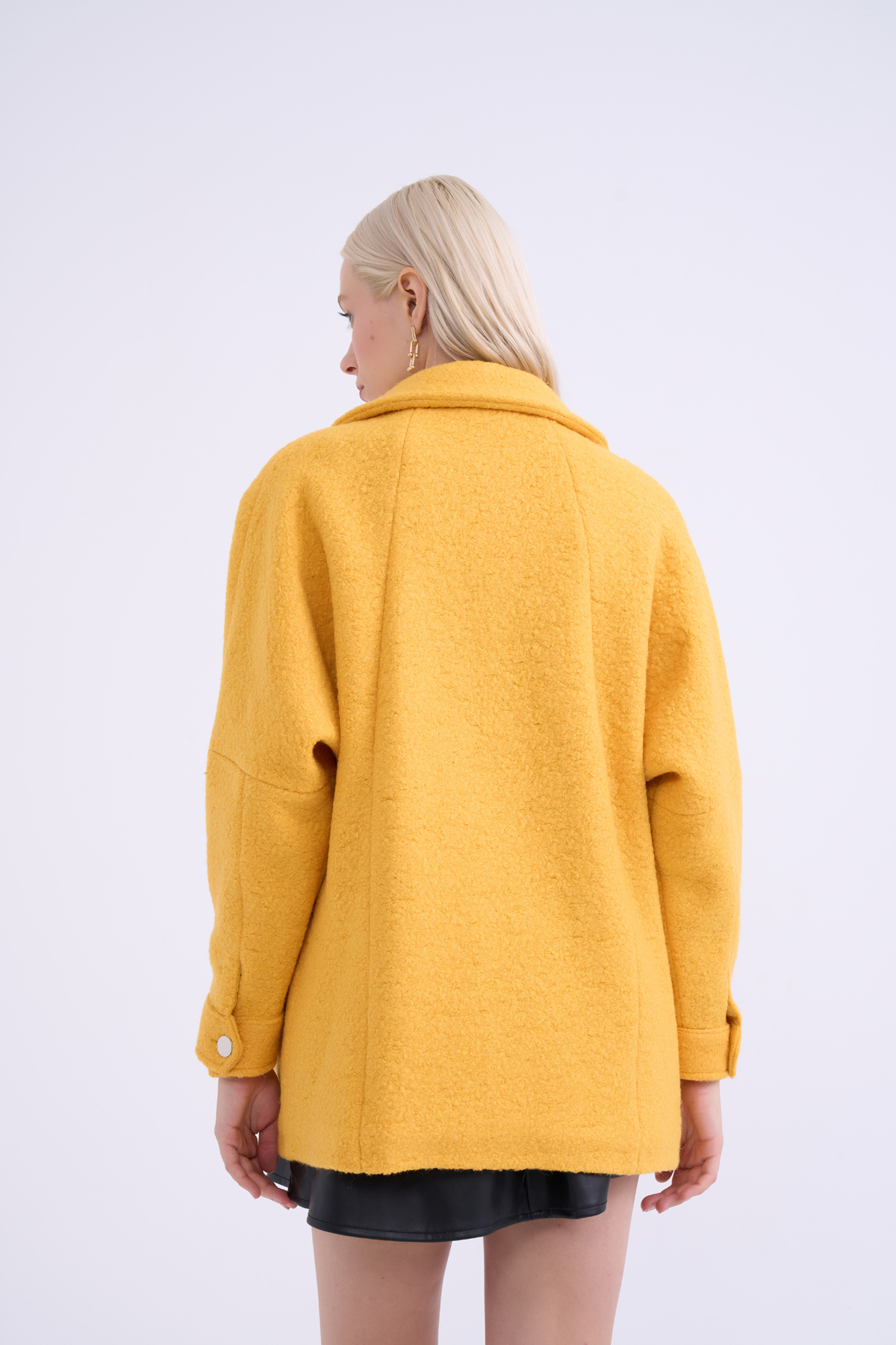 Cep detaylı buklet kaban - SARI