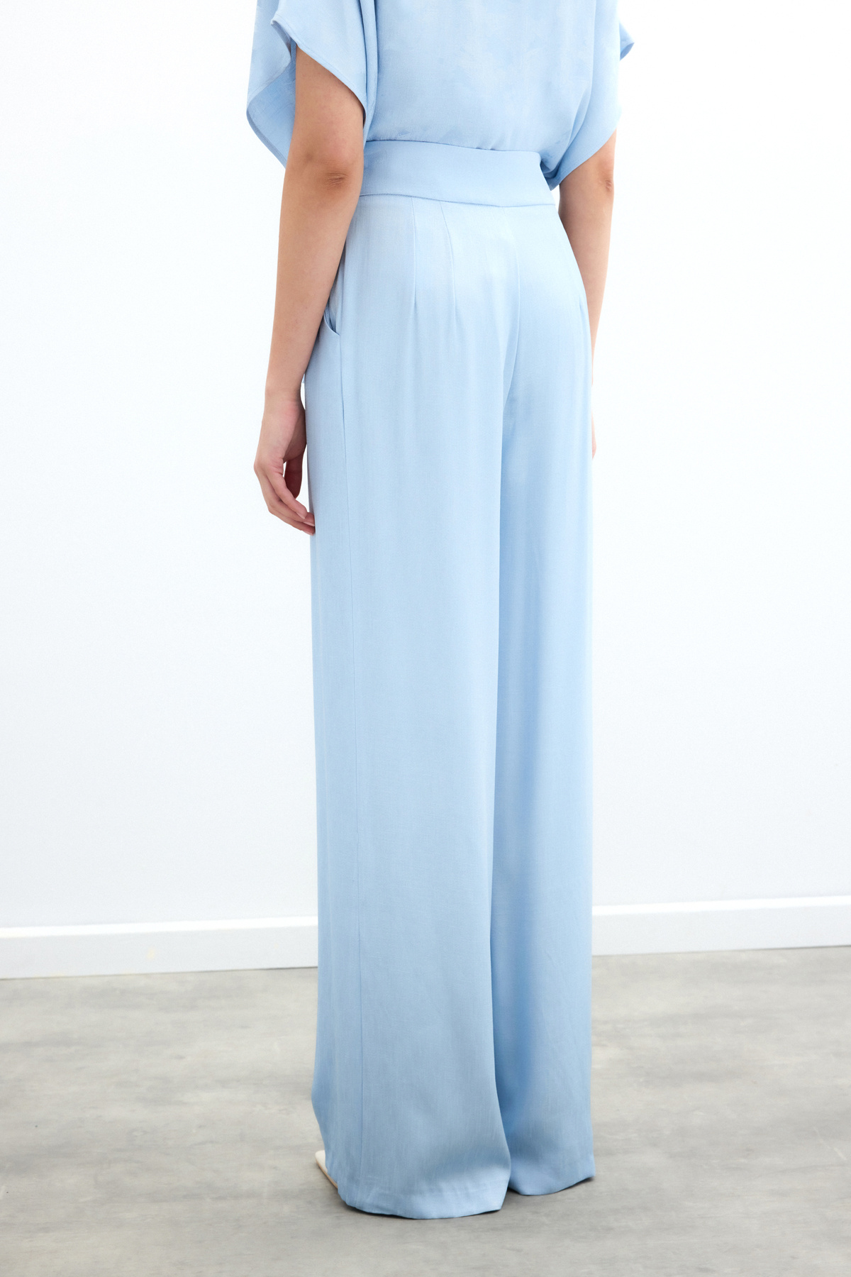 Cepli Bol Pantolon - Bebe Mavi