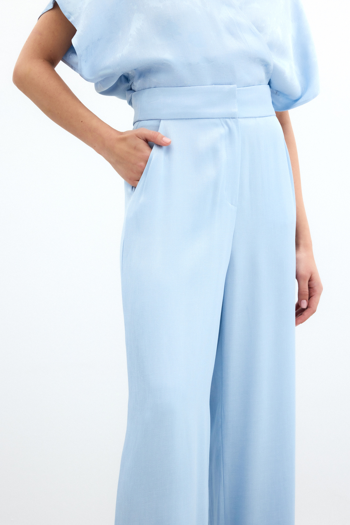 Cepli Bol Pantolon - Bebe Mavi