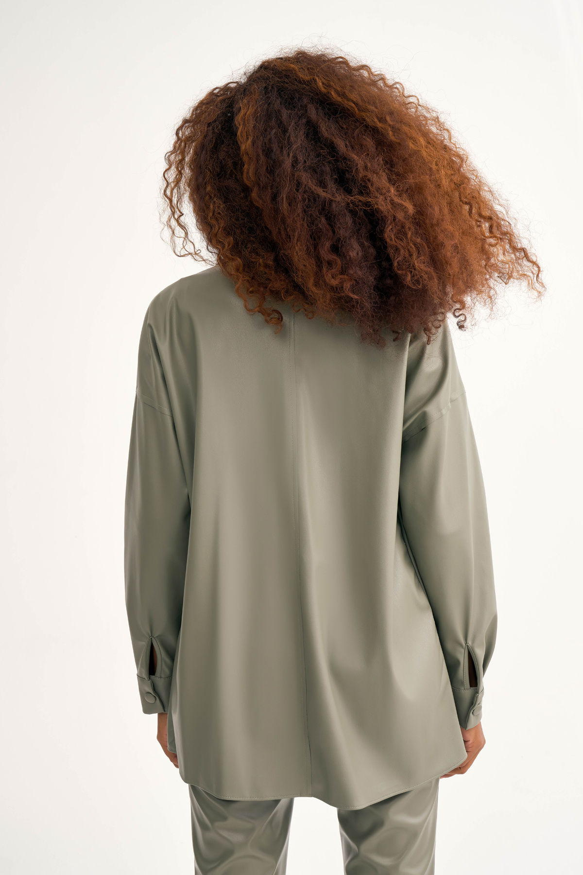 Cepli deri gömlek ceket - MİNT