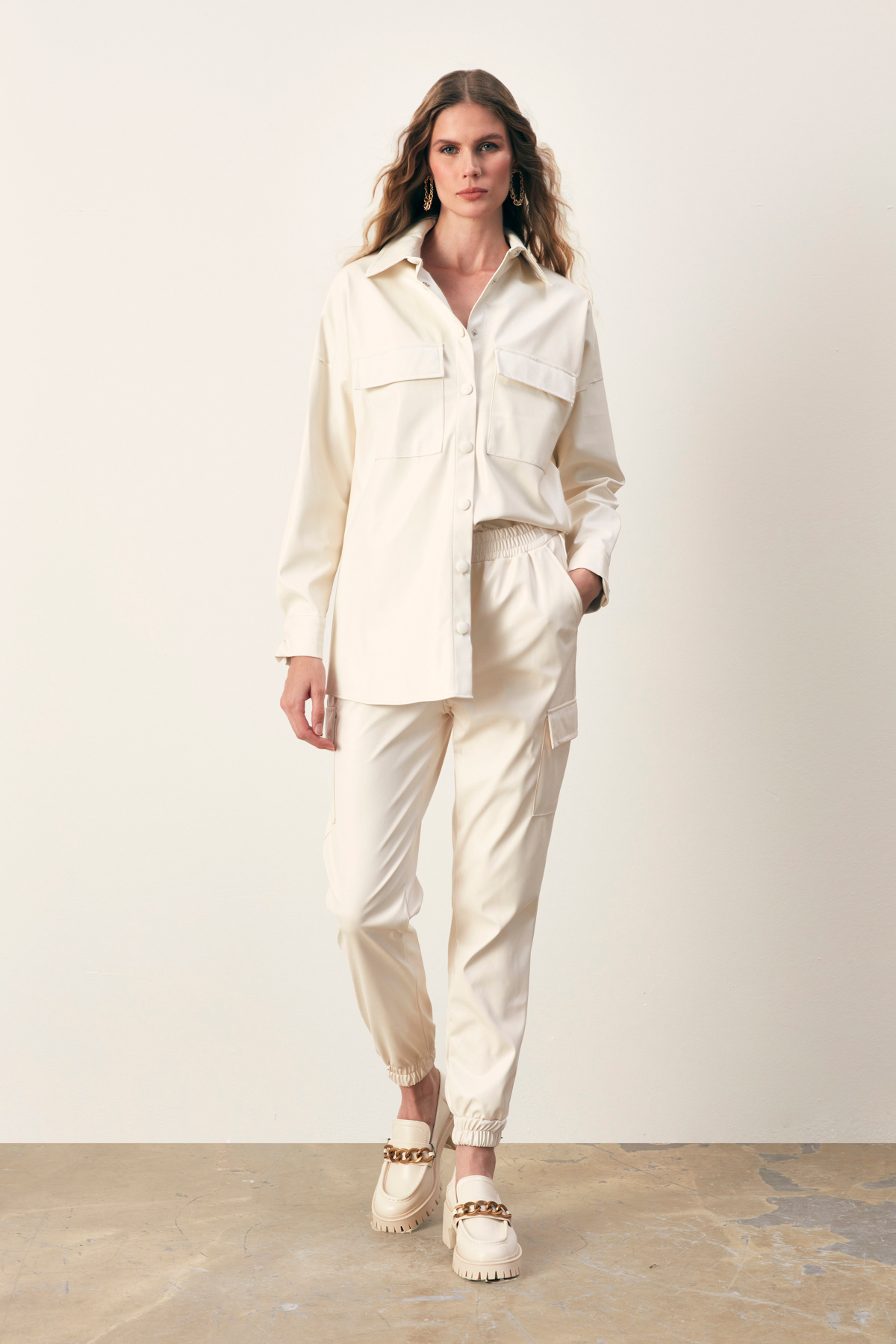 Cepli Kargo Pantolon - EKRU