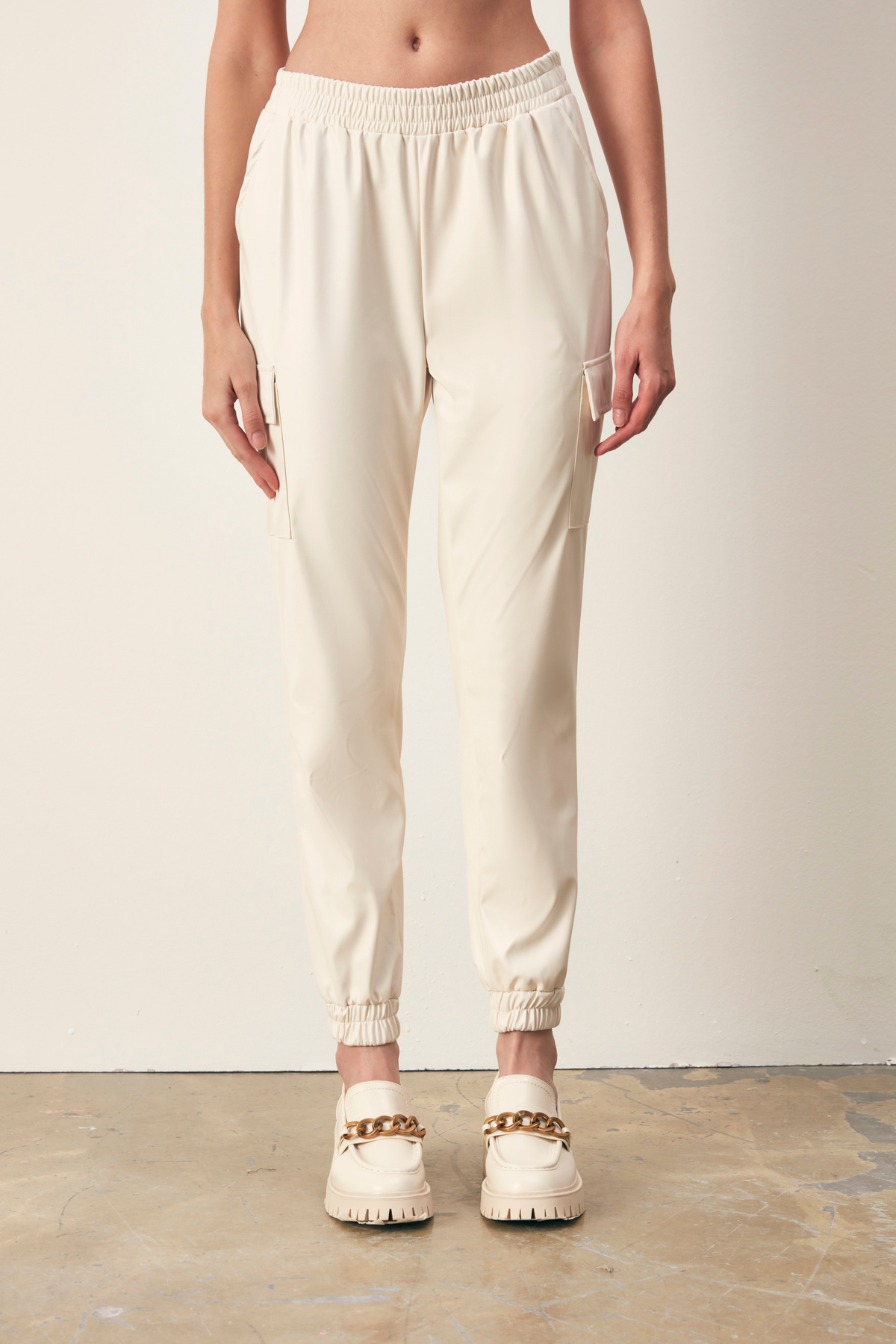 Cepli Kargo Pantolon - EKRU