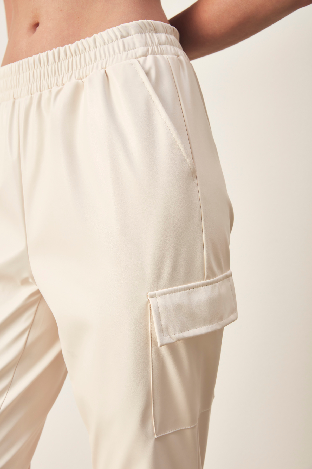 Cepli Kargo Pantolon - EKRU