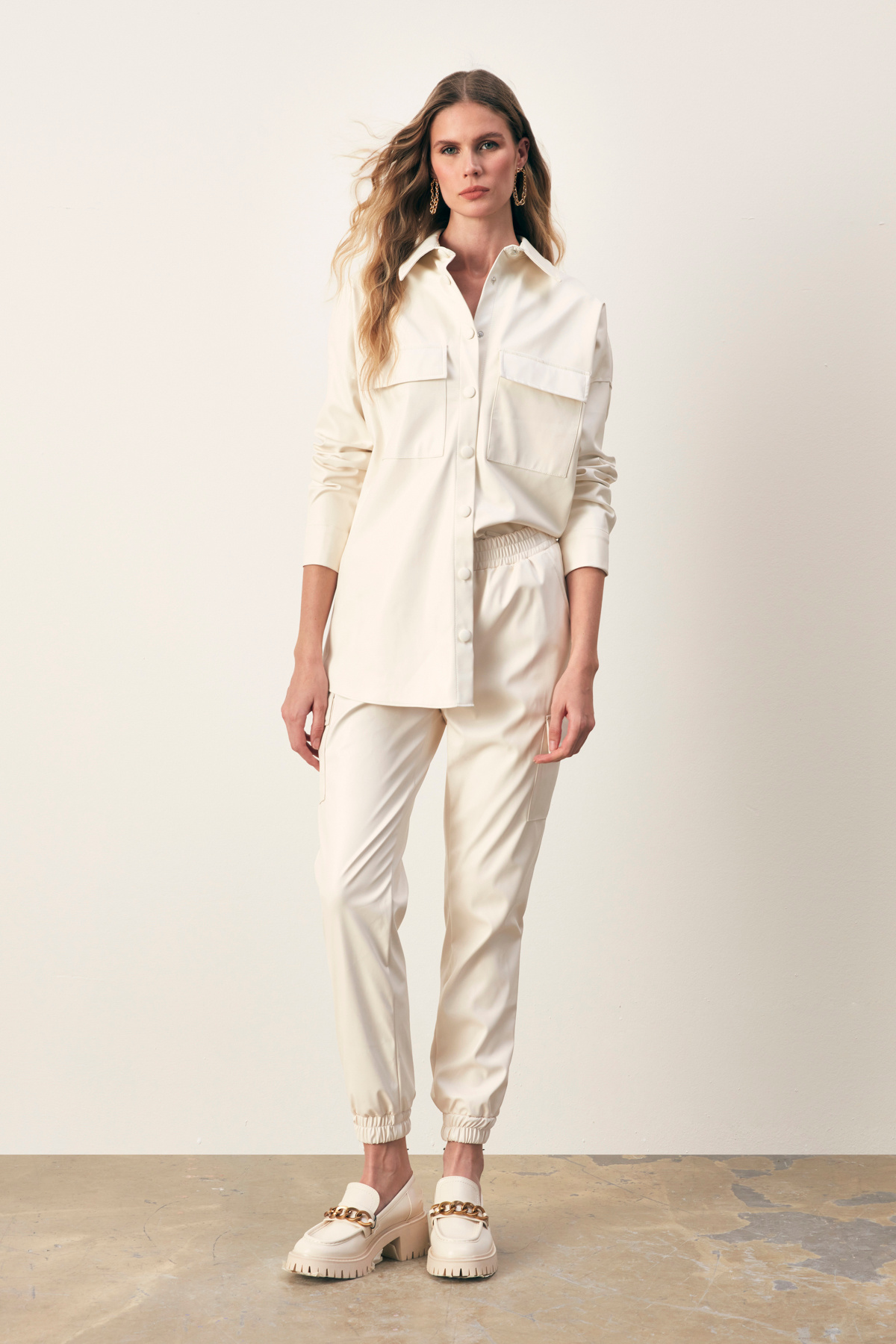 Cepli Kargo Pantolon - EKRU