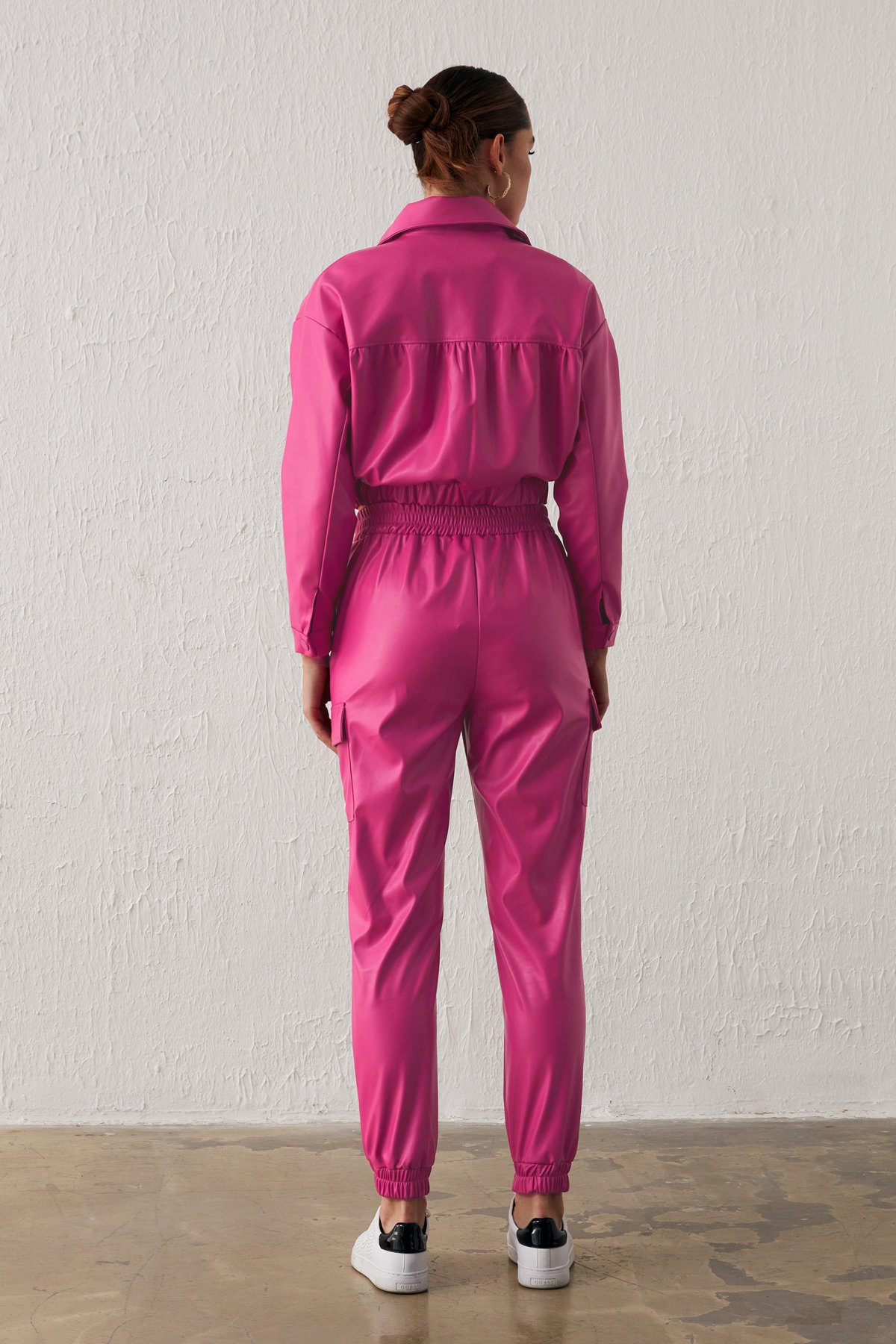 Cepli Kargo Pantolon - FUŞYA