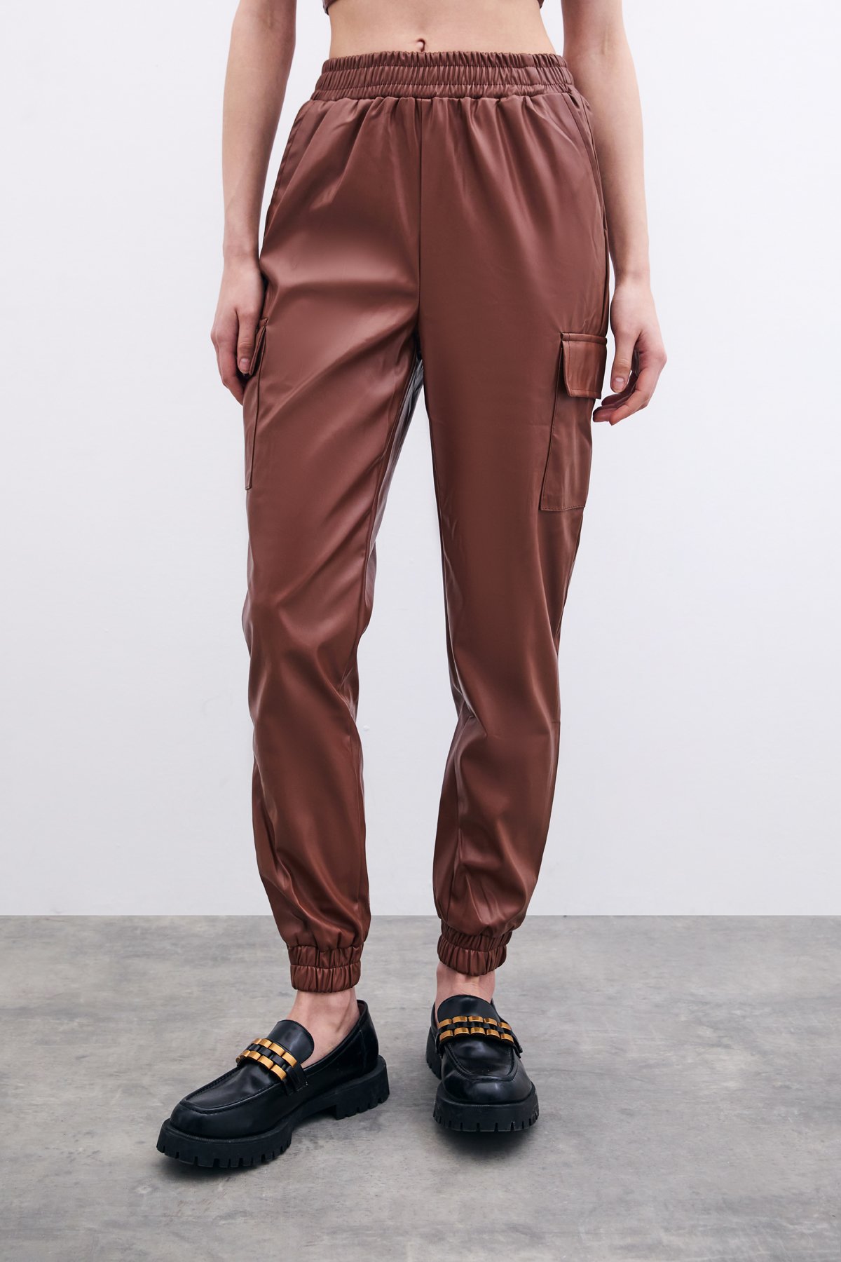 Cepli Kargo Pantolon - Koyu Kahve