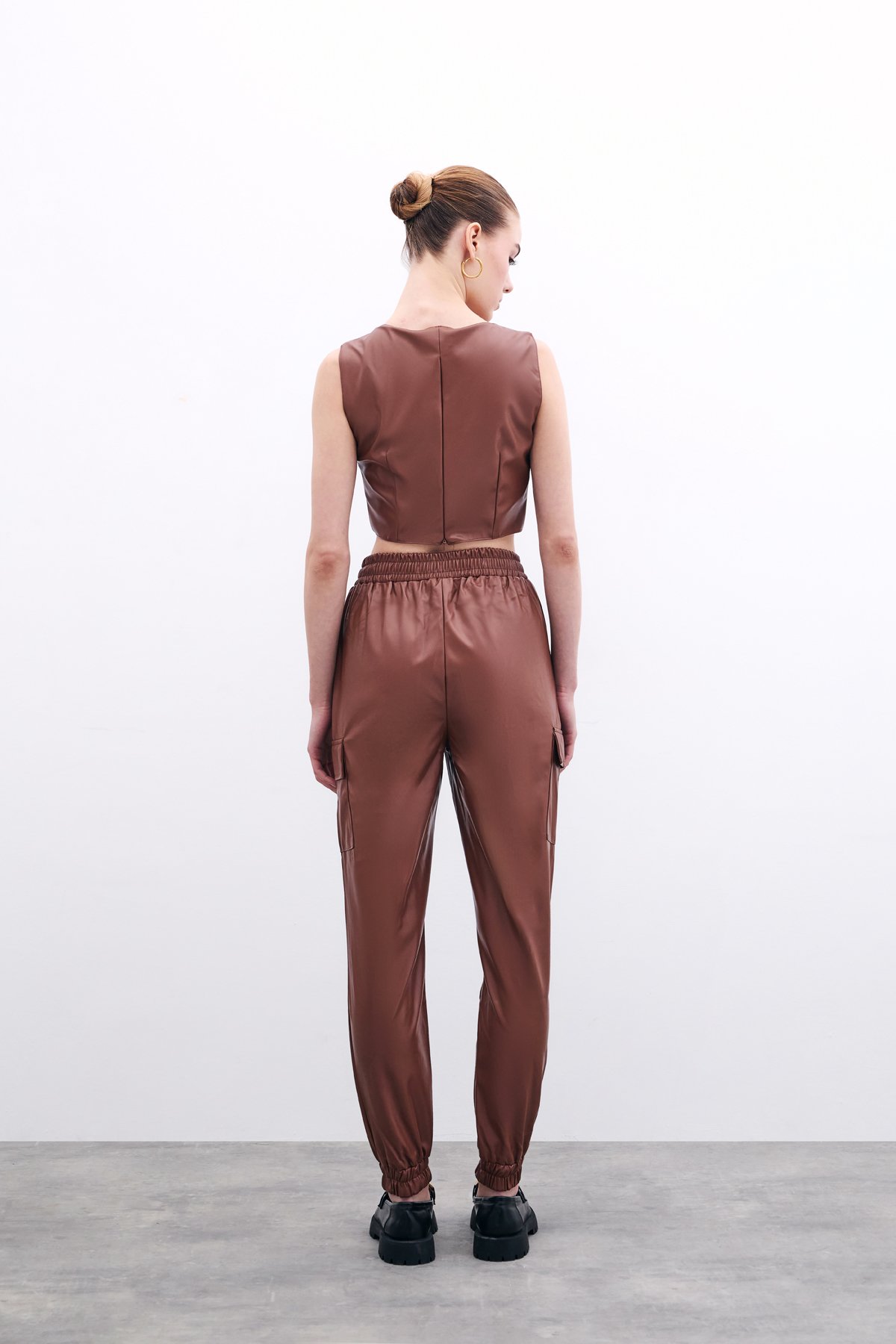 Cepli Kargo Pantolon - Koyu Kahve