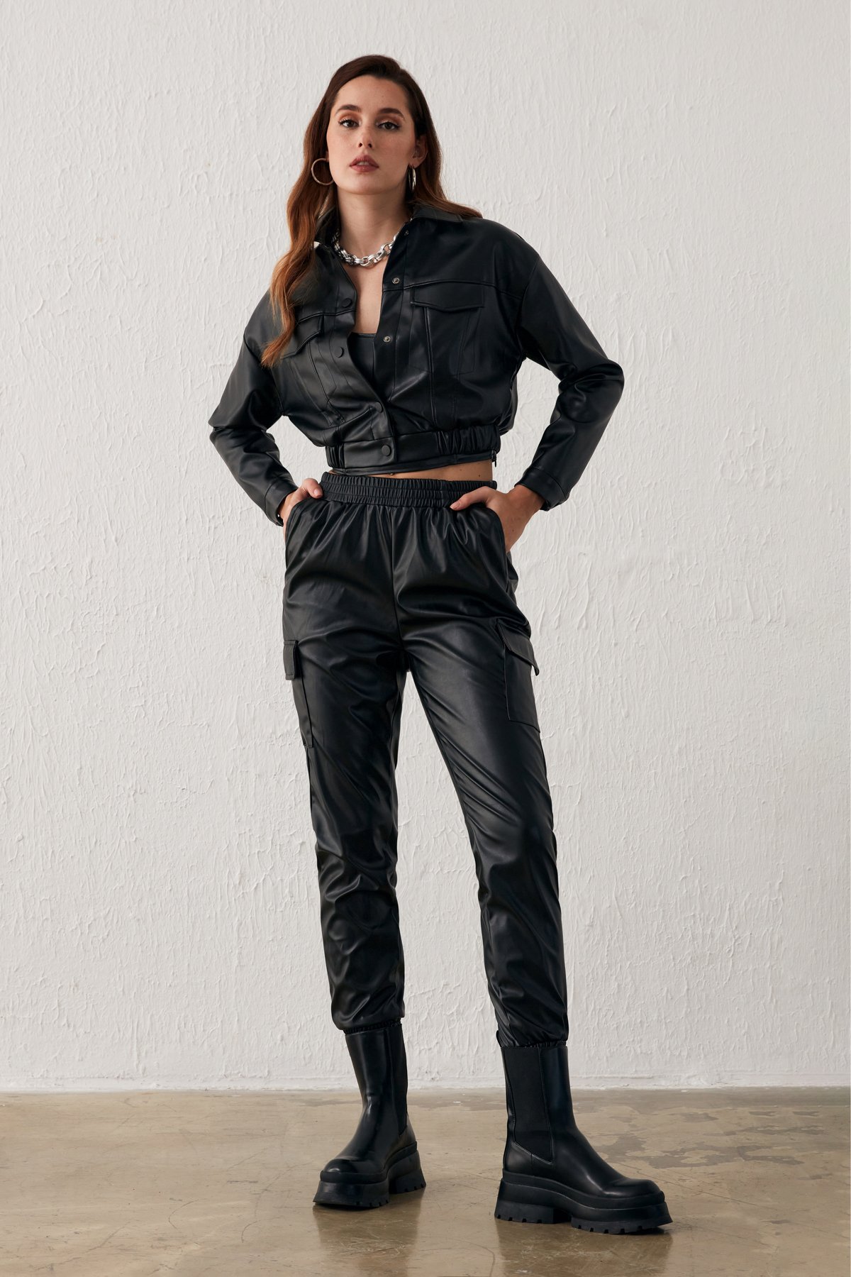 Cepli Kargo Pantolon - SİYAH