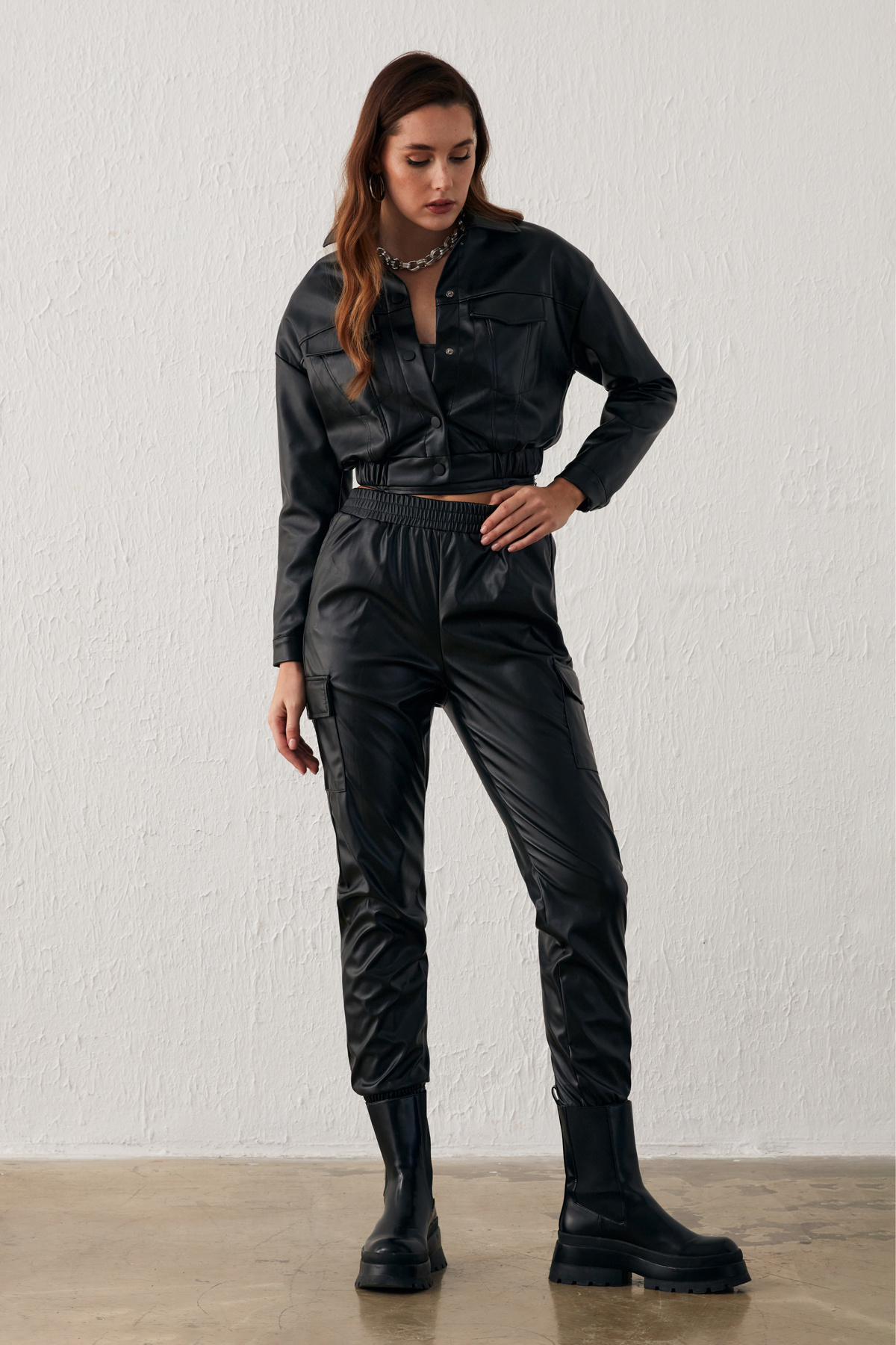 Cepli Kargo Pantolon - SİYAH