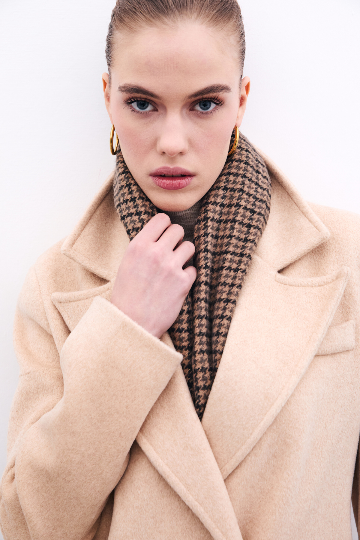 Cepli Kaşe Kaban - Bej