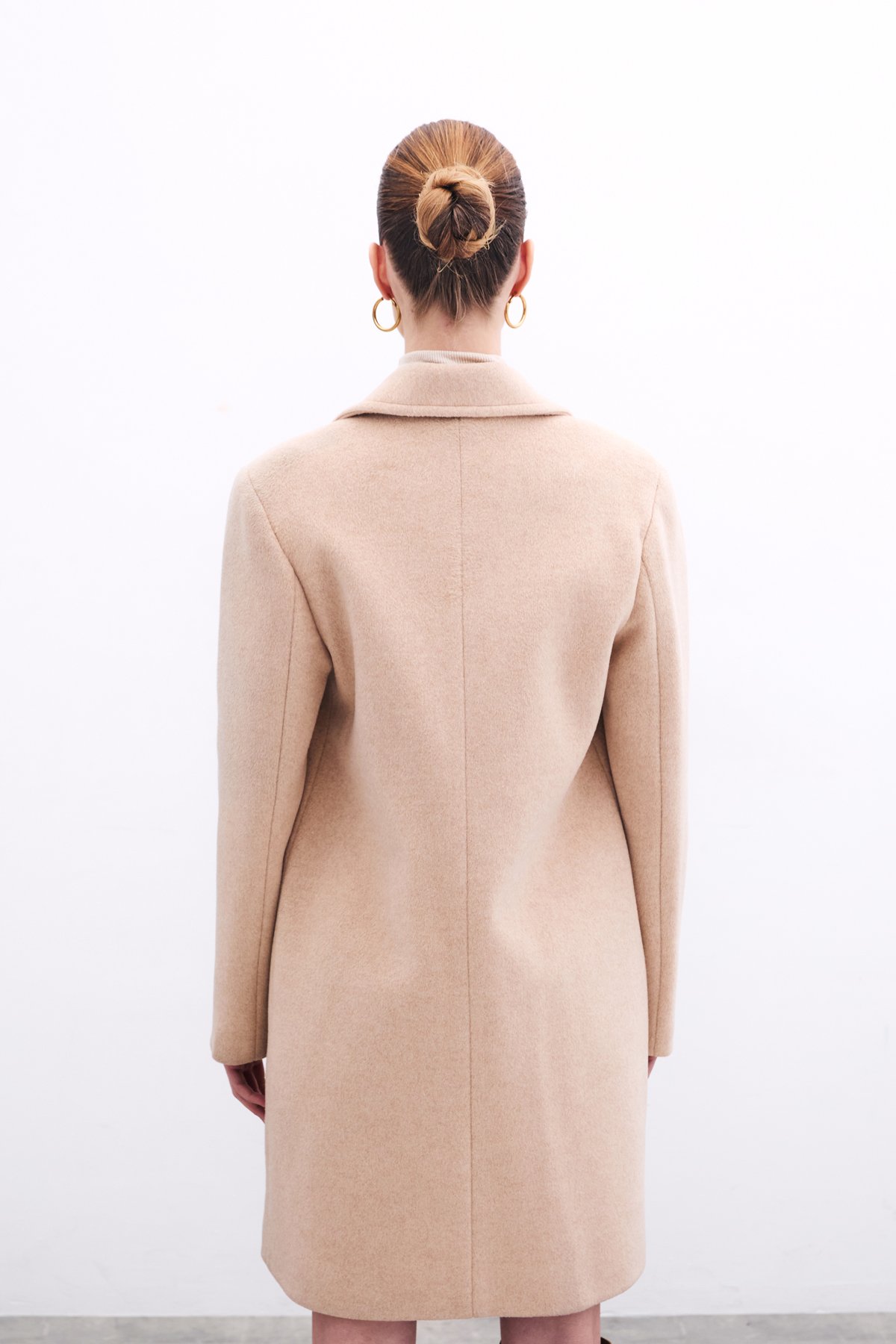 Cepli Kaşe Kaban - Bej