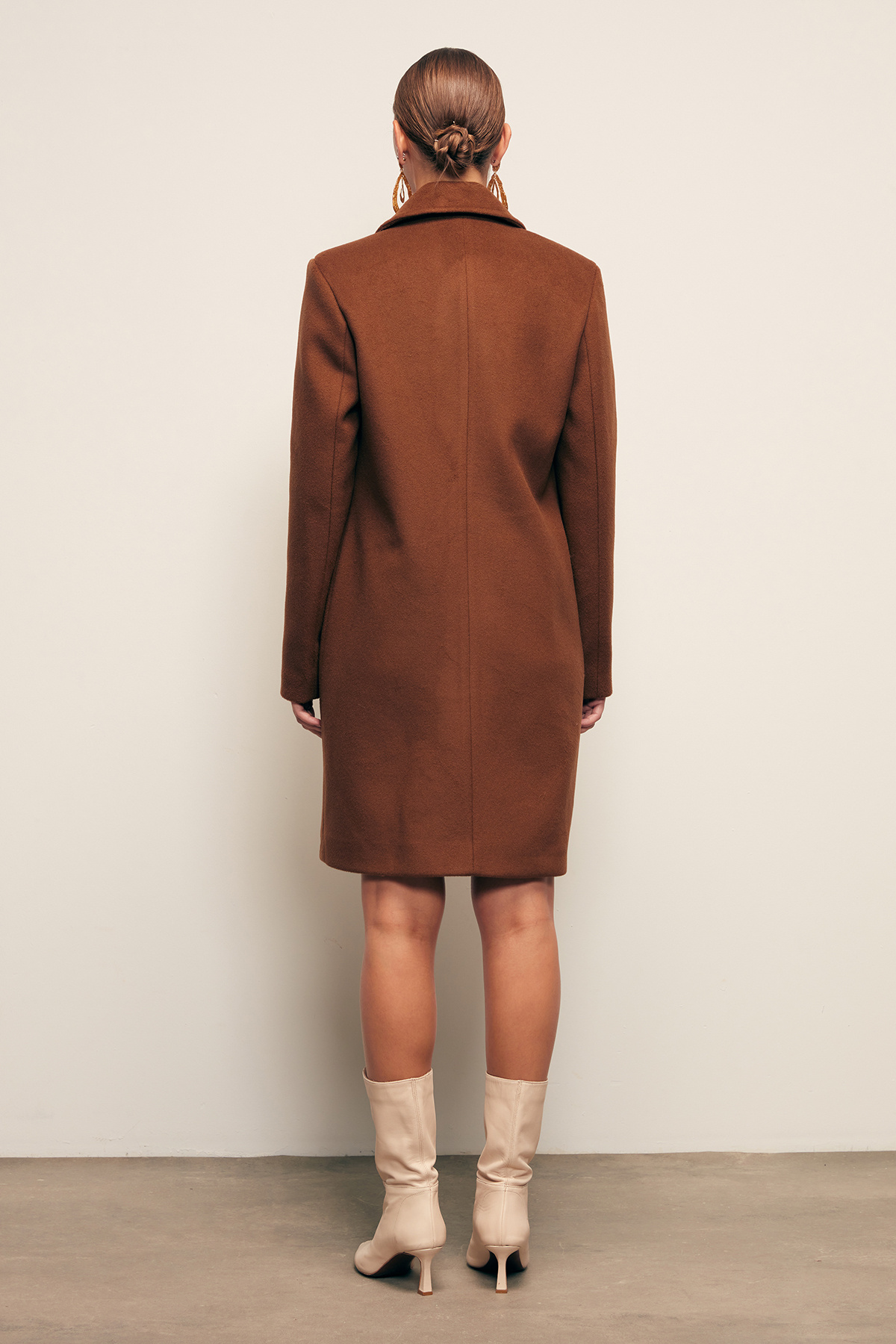 Cepli Kaşe Kaban - KAHVE