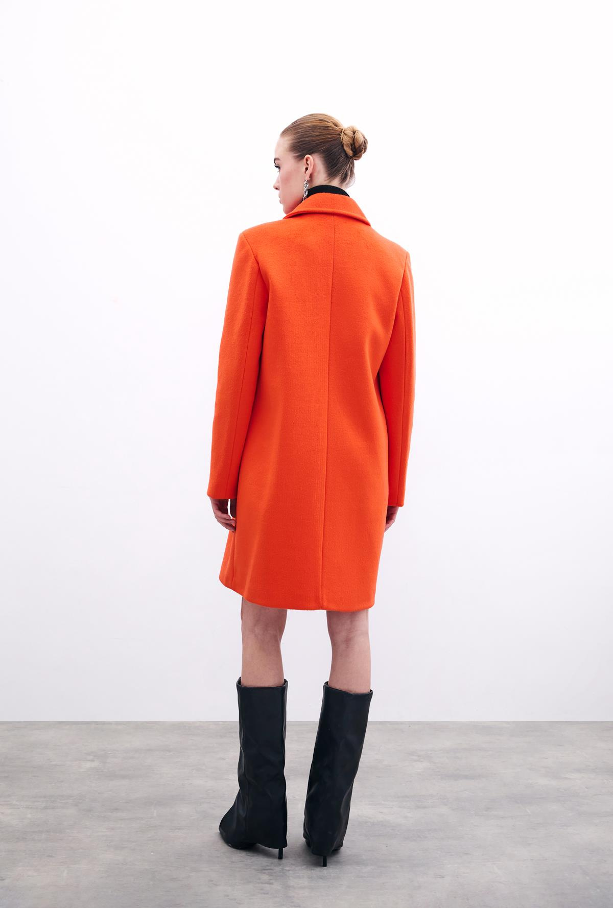 Cepli Kaşe Kaban - Oranj