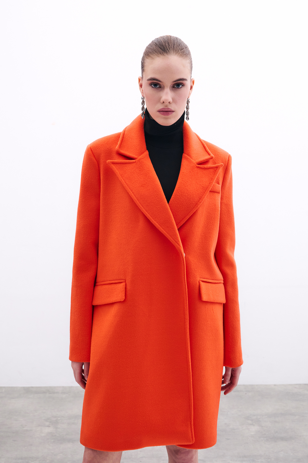 Cepli Kaşe Kaban - Oranj