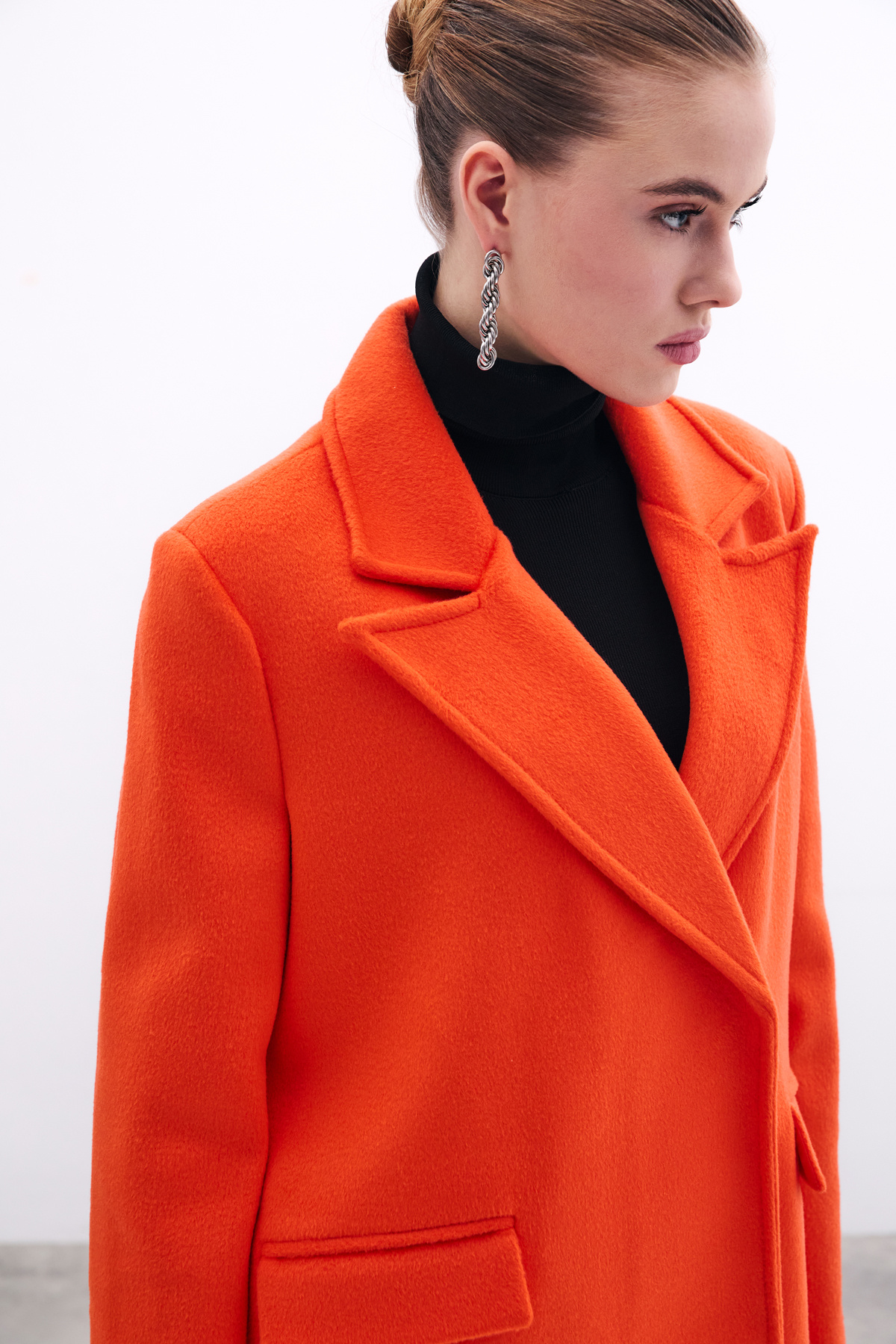 Cepli Kaşe Kaban - Oranj