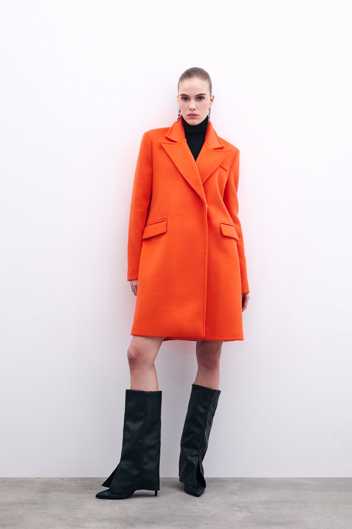 Cepli Kaşe Kaban - Oranj