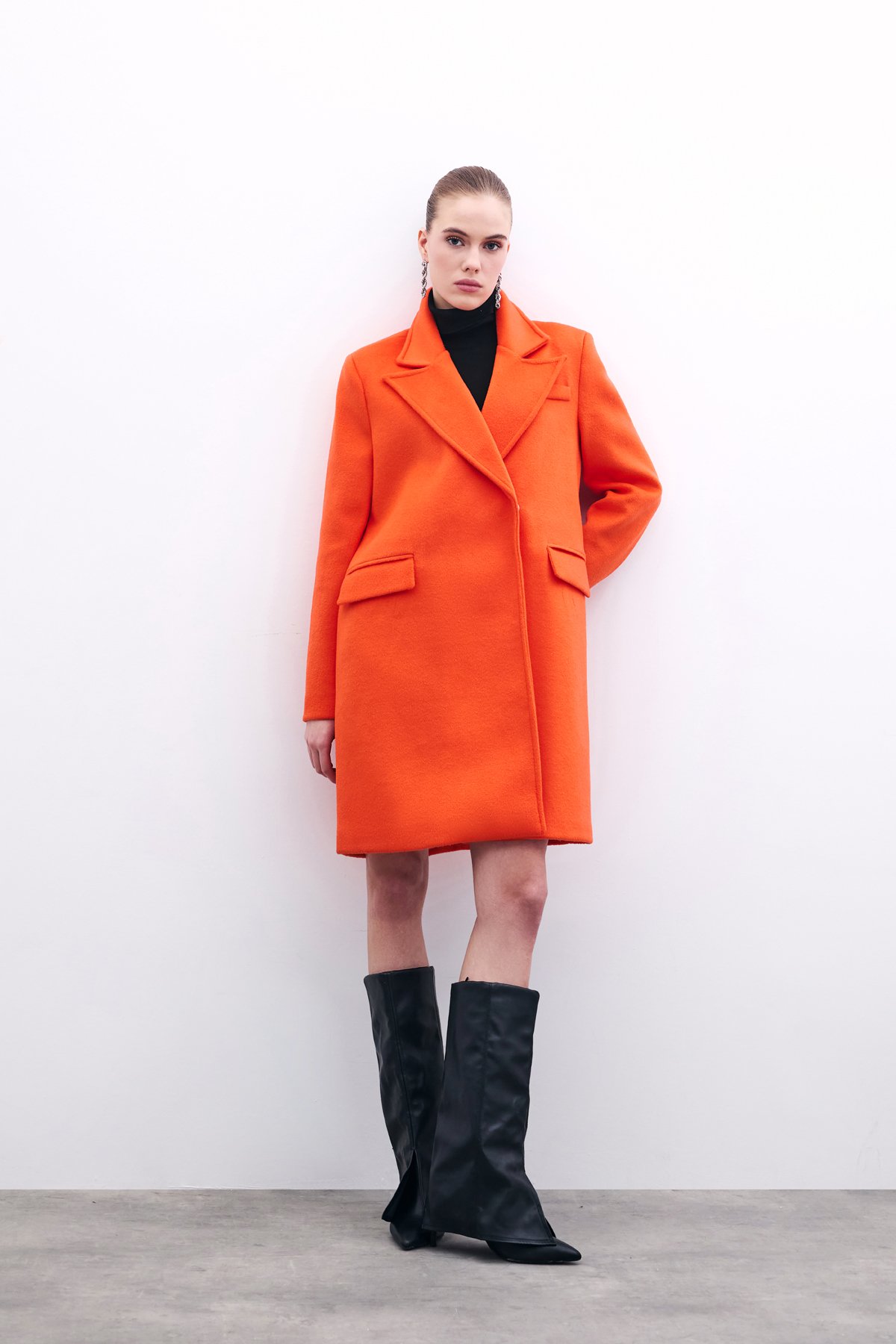 Cepli Kaşe Kaban - Oranj