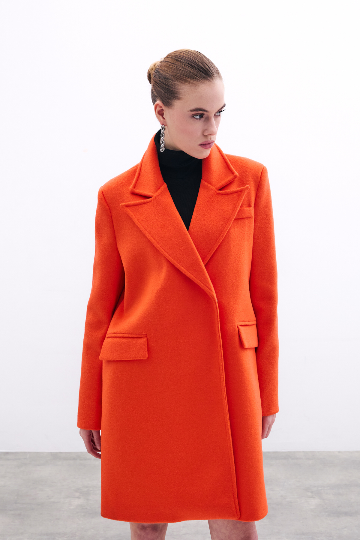 Cepli Kaşe Kaban - Oranj