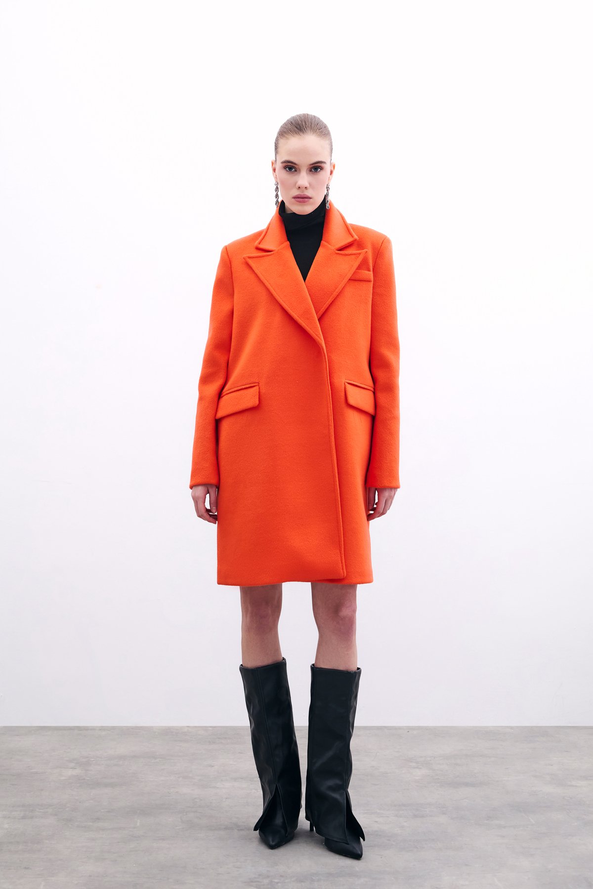 Cepli Kaşe Kaban - Oranj