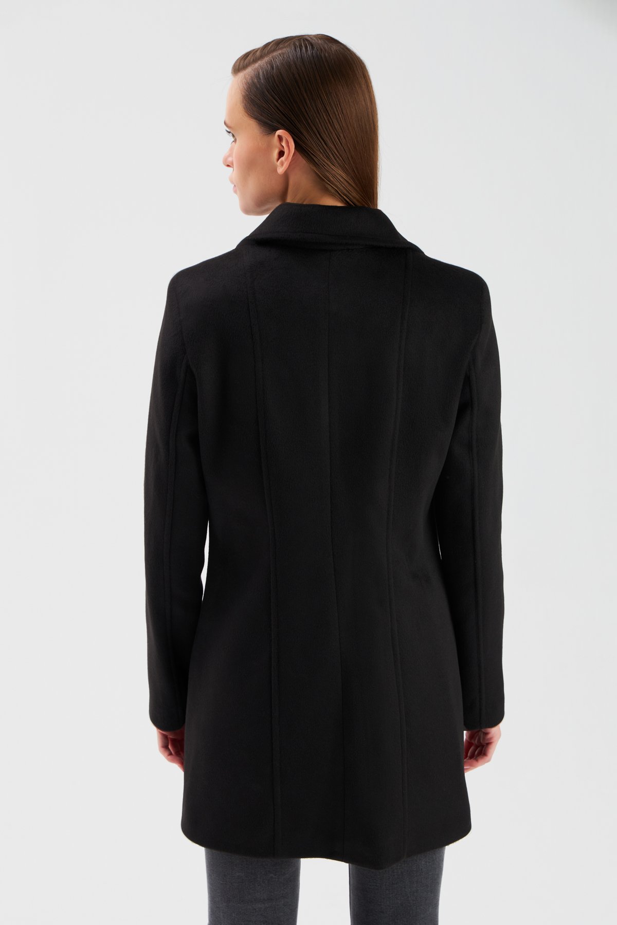 Cepli Kaşe Kaban - SİYAH