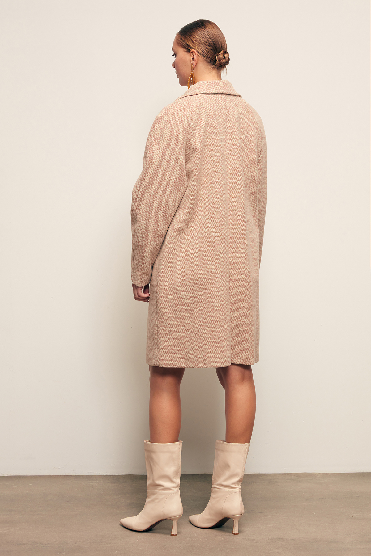 Pockets Short Coat - CAMEL
