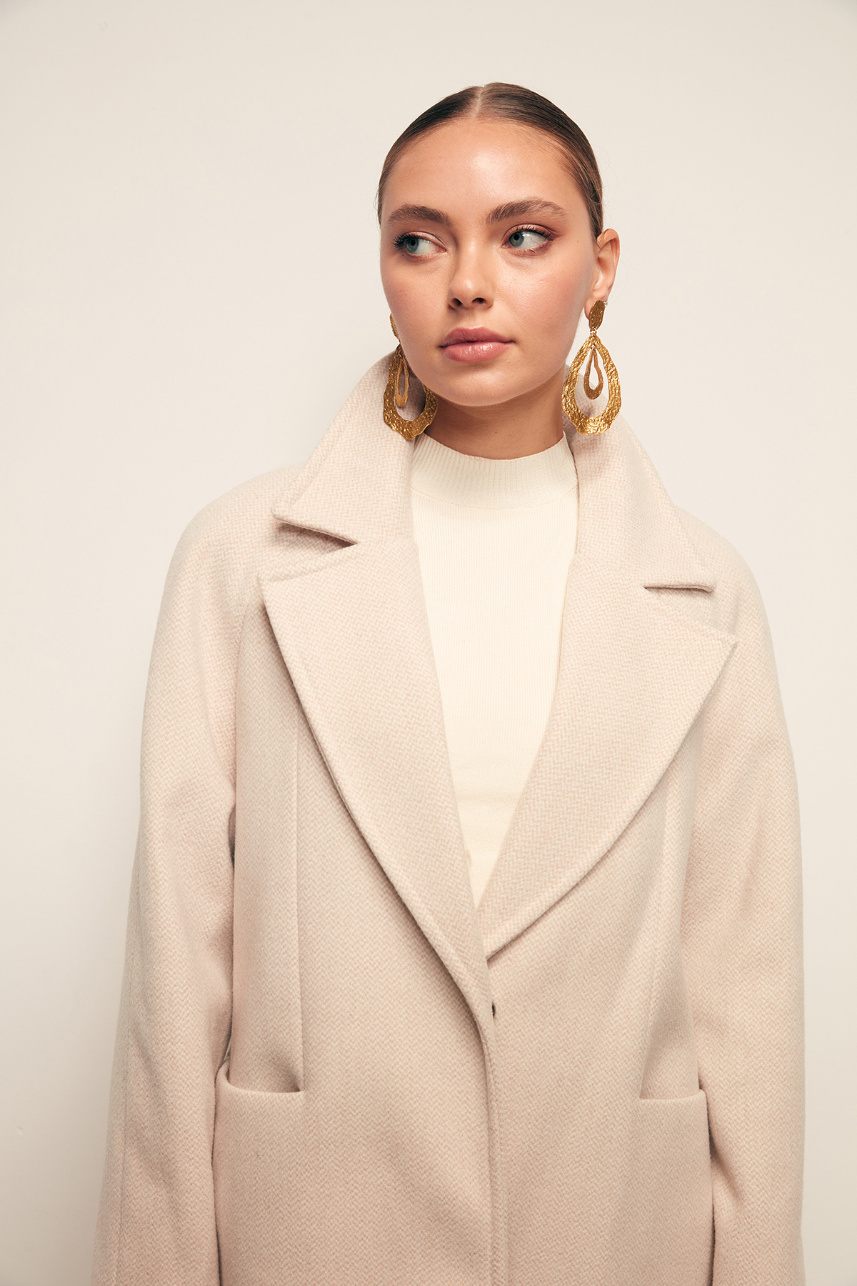 Cepli Kısa Kaban - EKRU