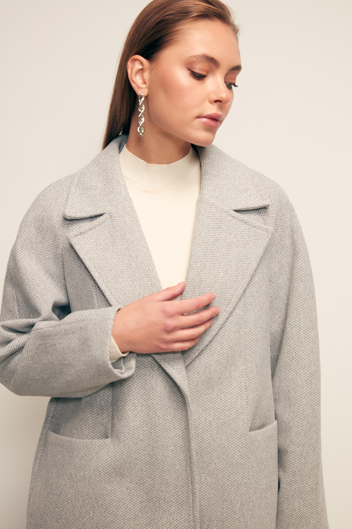 Cepli Kısa Kaban - GRİ