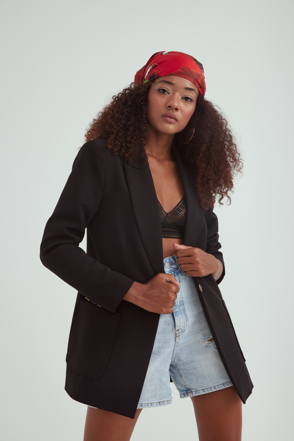 Cepli klasik ceket - SİYAH