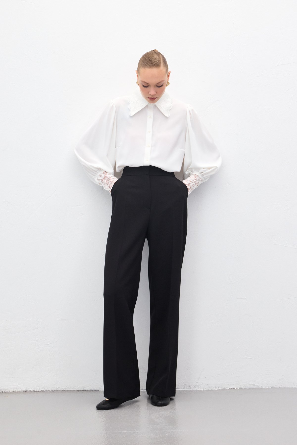 Cepli Klasik Pantolon - Siyah