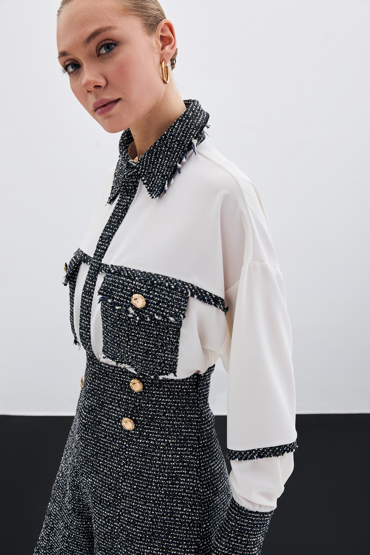 Cepli Tüvitli Gömlek - Sax Mavi