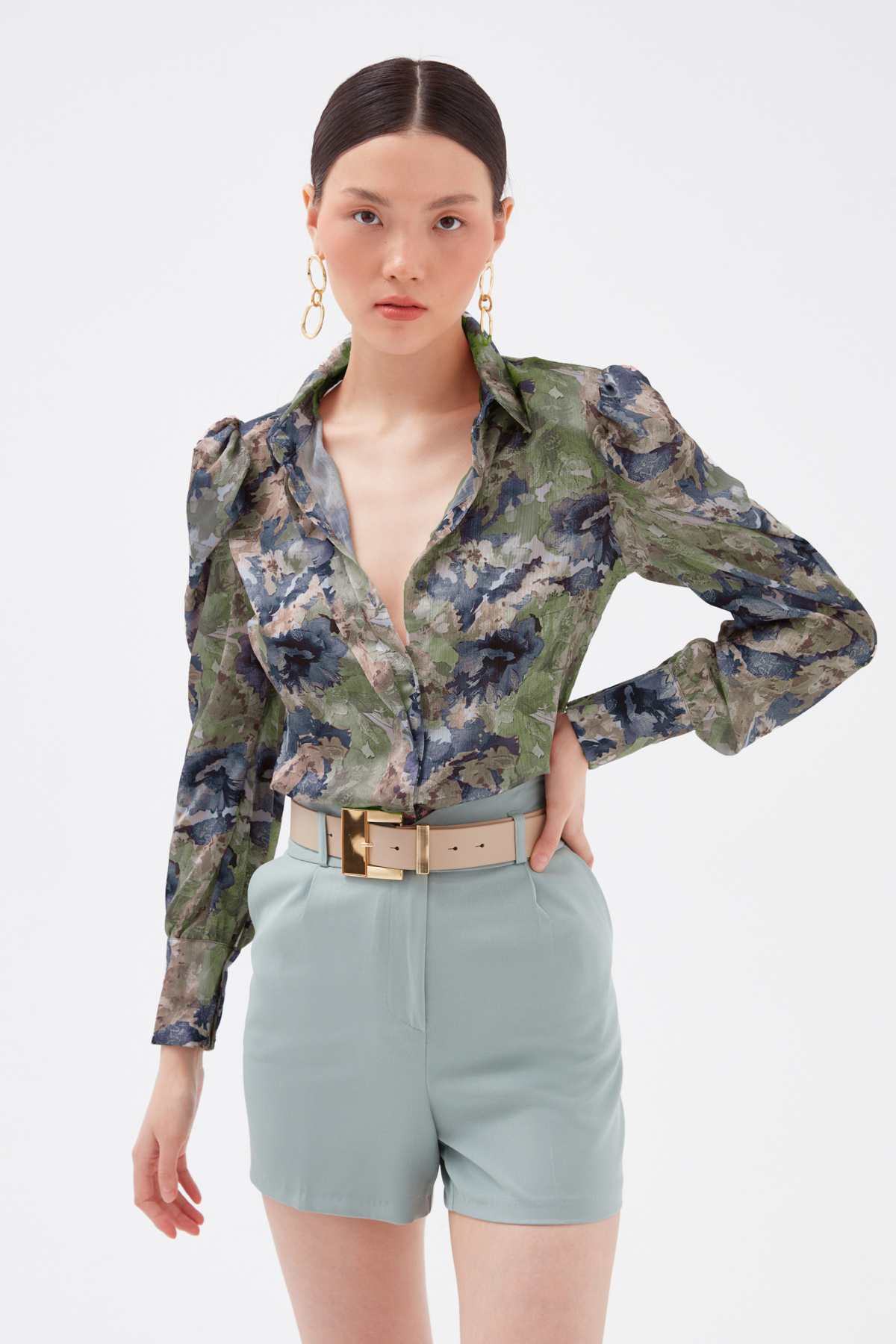 floral print shirt - PINK