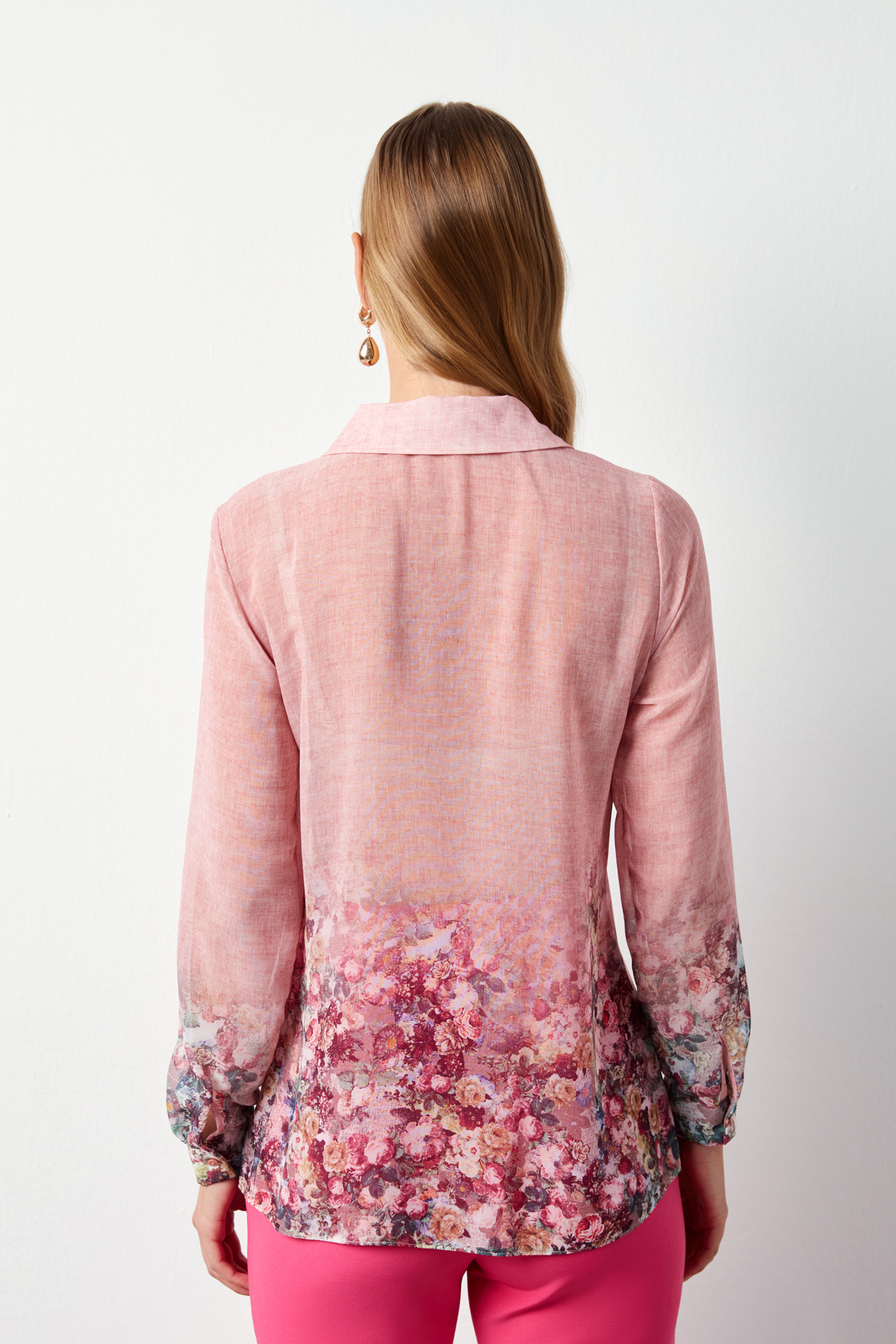 Floral Patterned Shirt - PINK