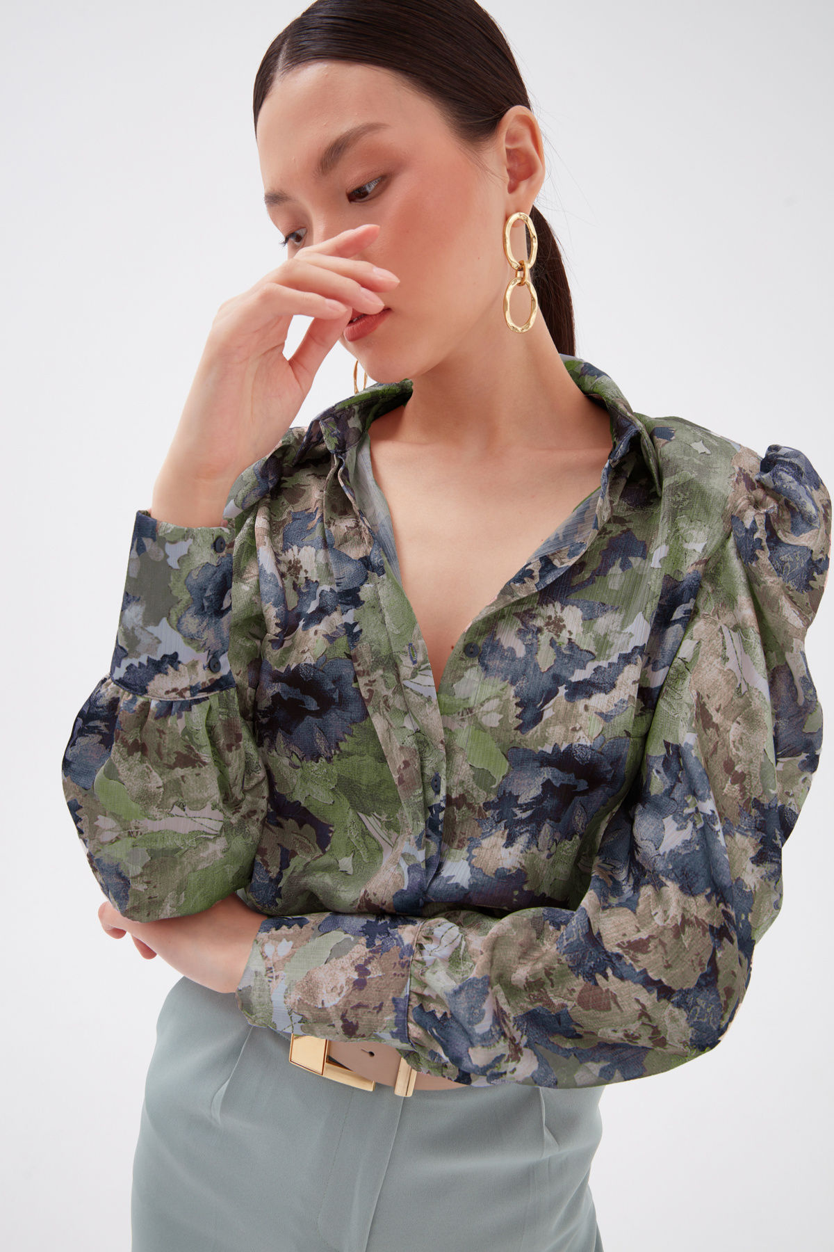 floral print shirt - PINK