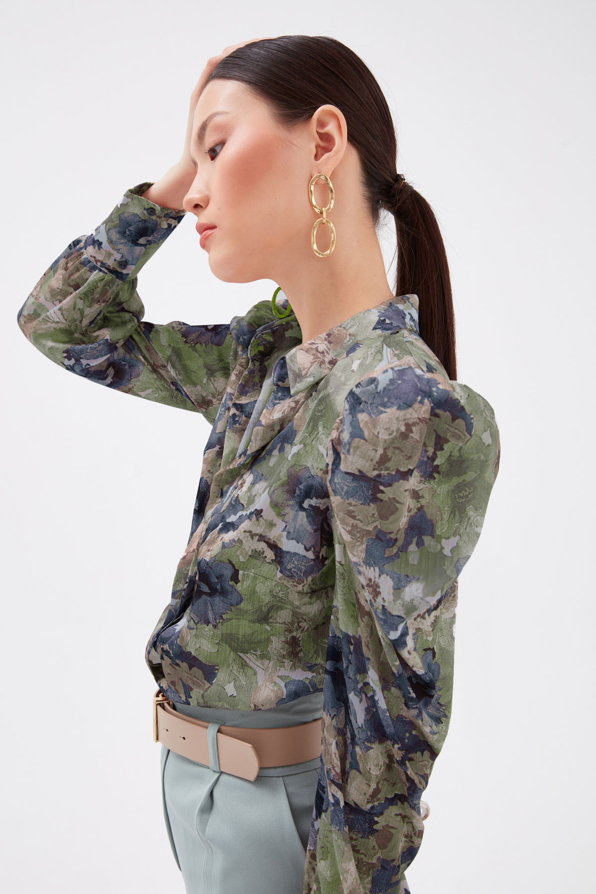 floral print shirt - PINK