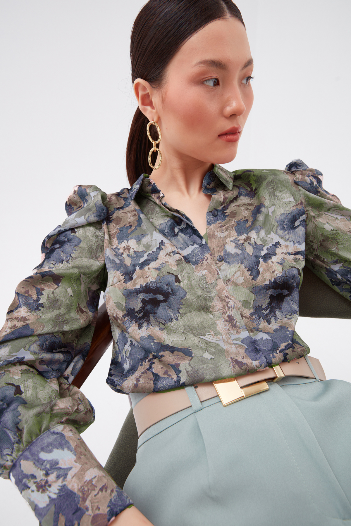 floral print shirt - PINK