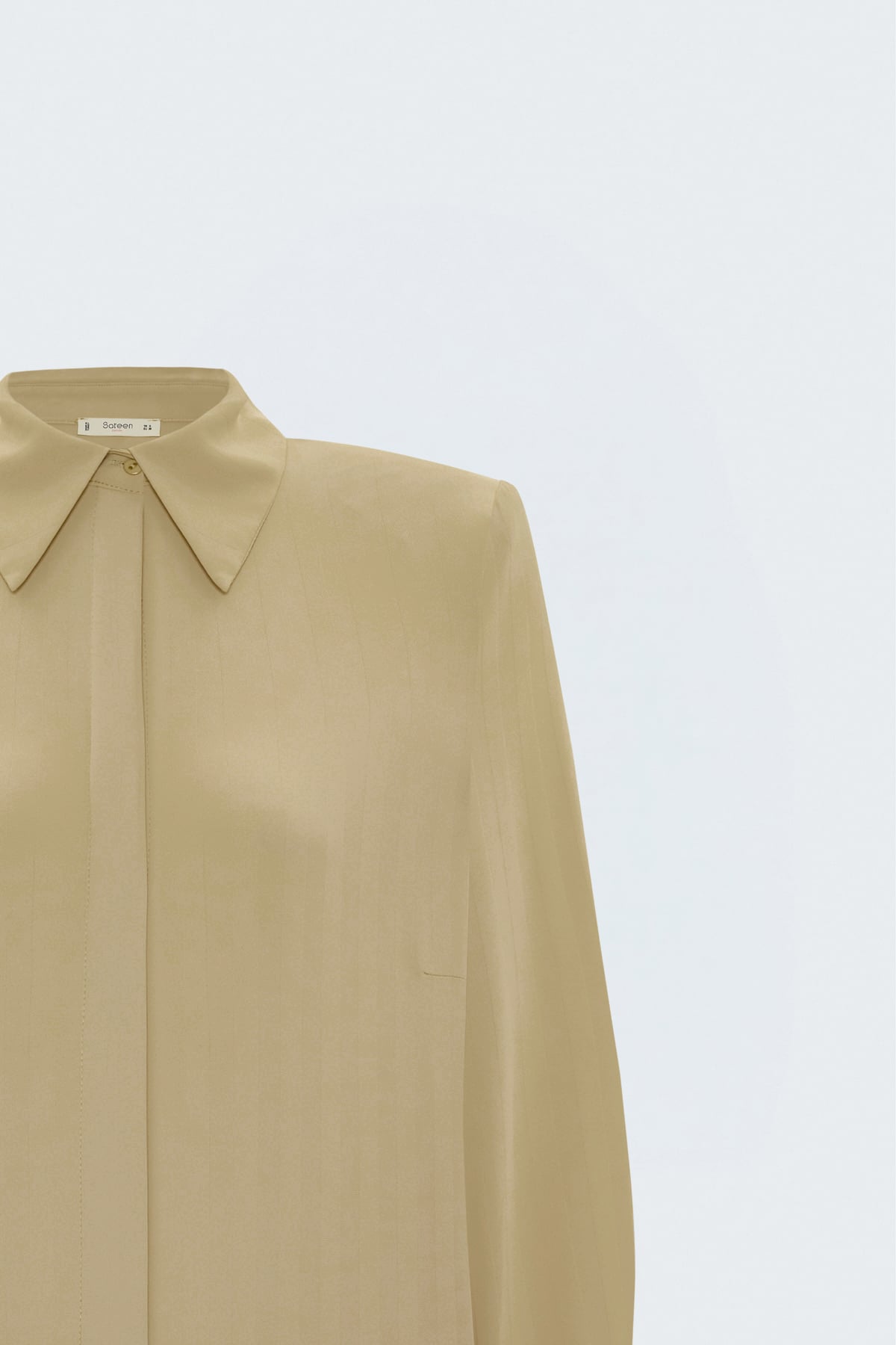 Striped Shirt - Beıge