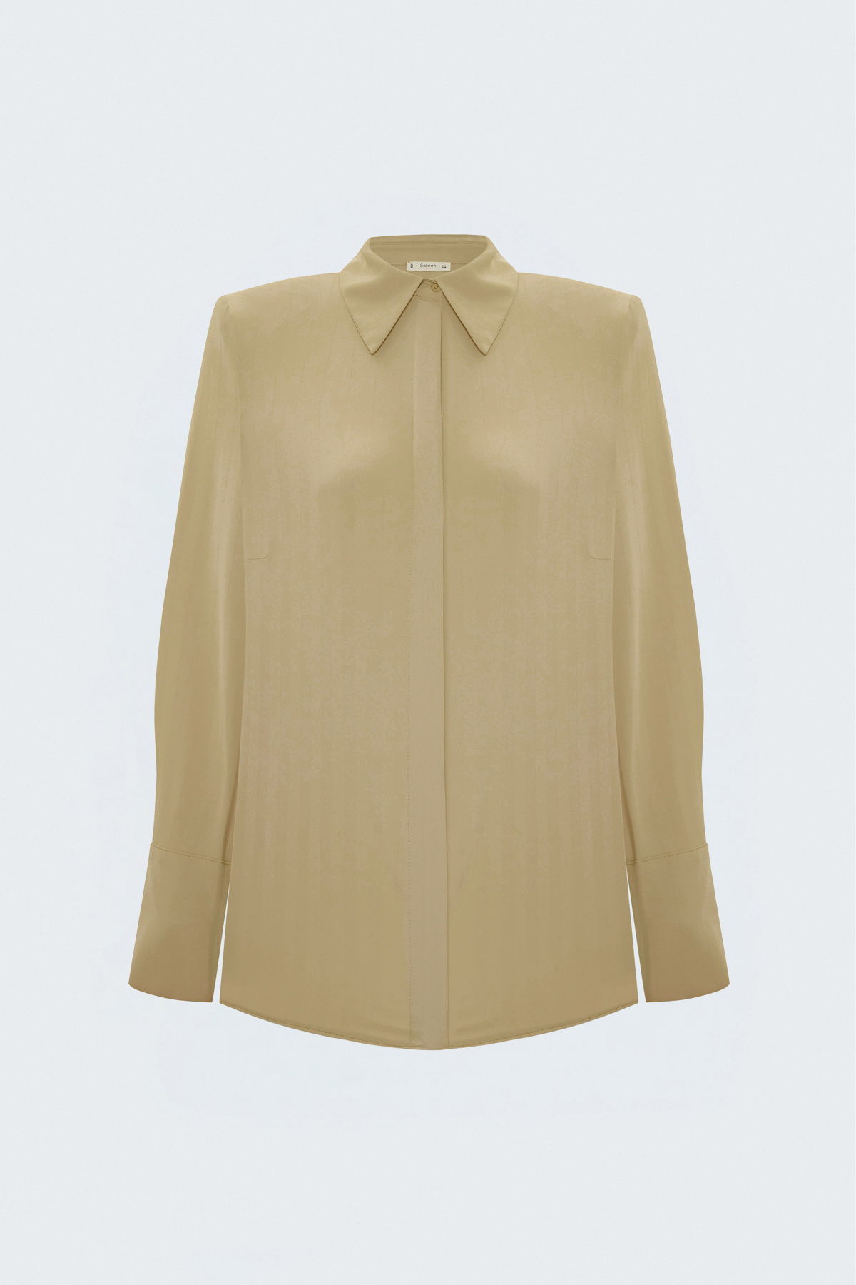 Striped Shirt - Beıge