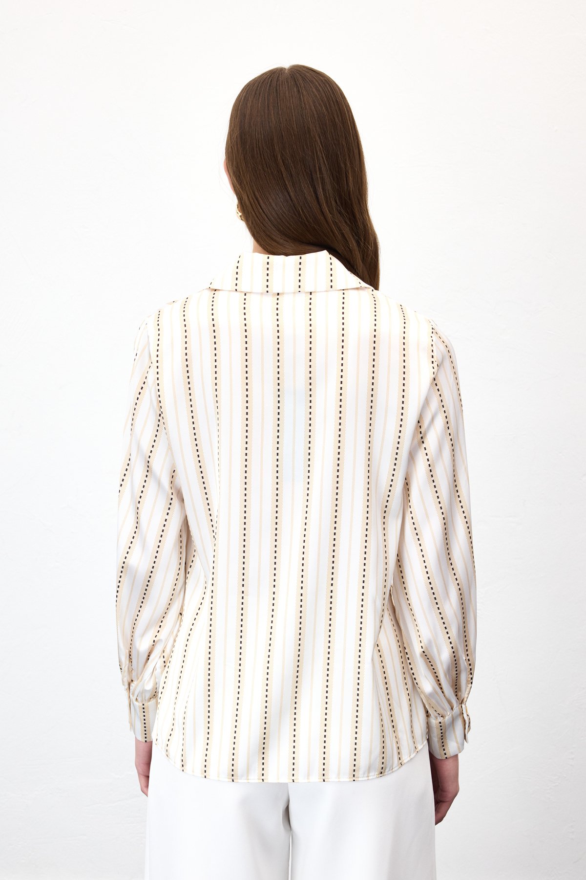 Çizgili Gömlek - Sarı