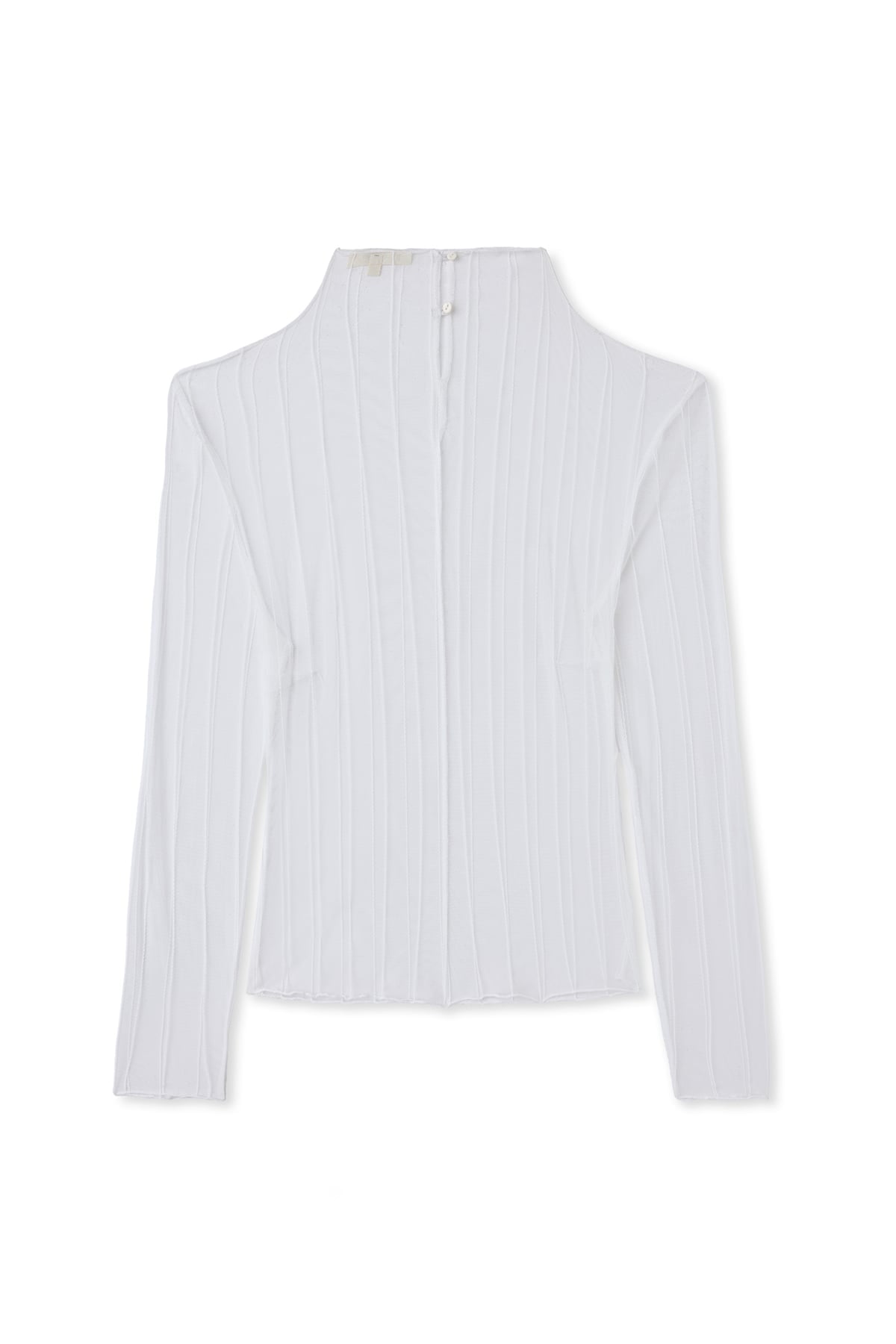 Striped Transparent Blouse - Ecru