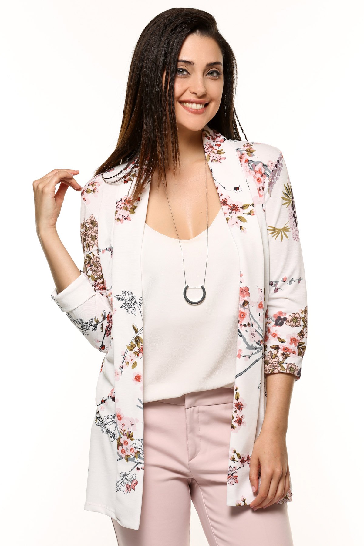 136-HC-2900 ÇİÇEKLİ CEKET