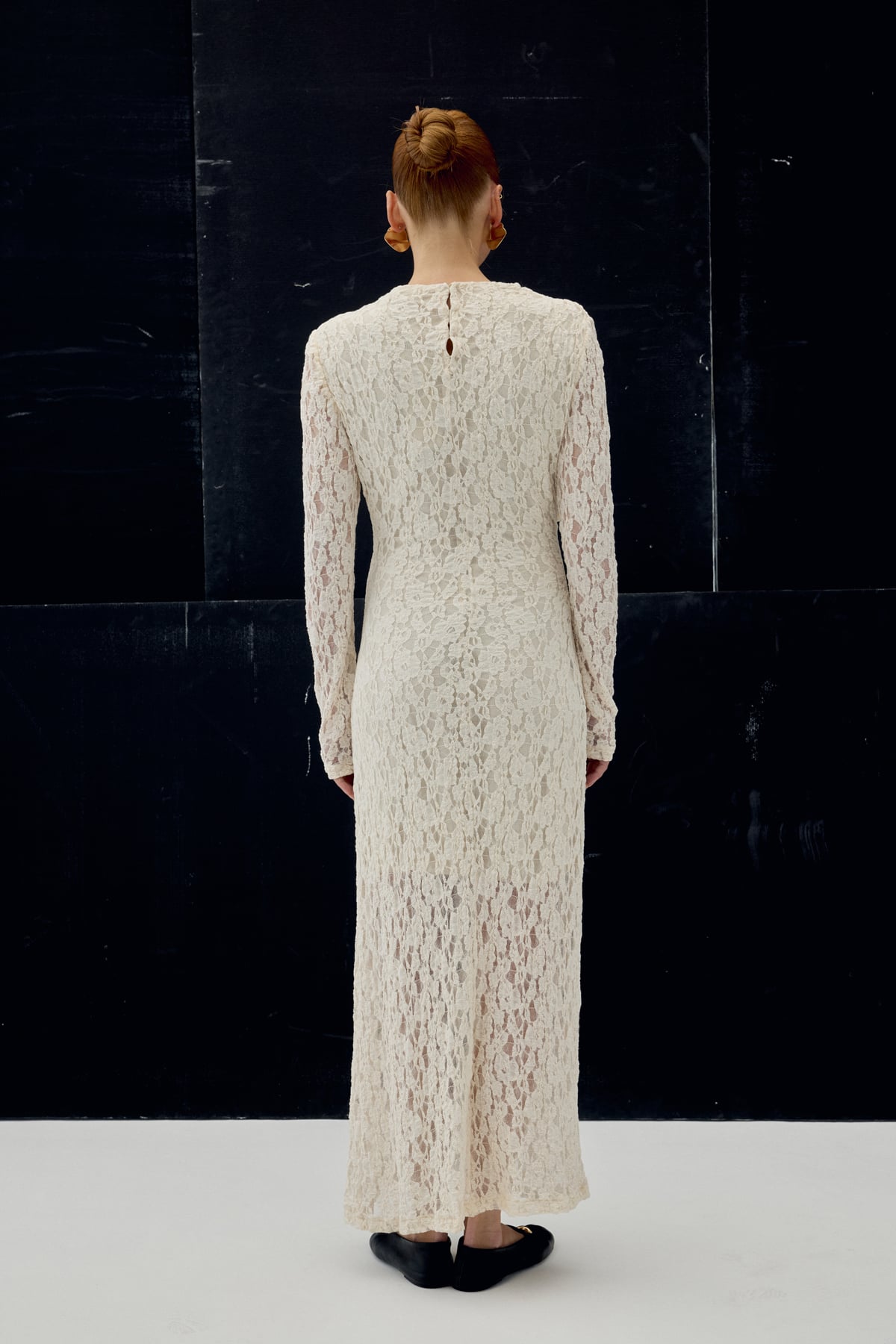 Lace Dress - Beıge