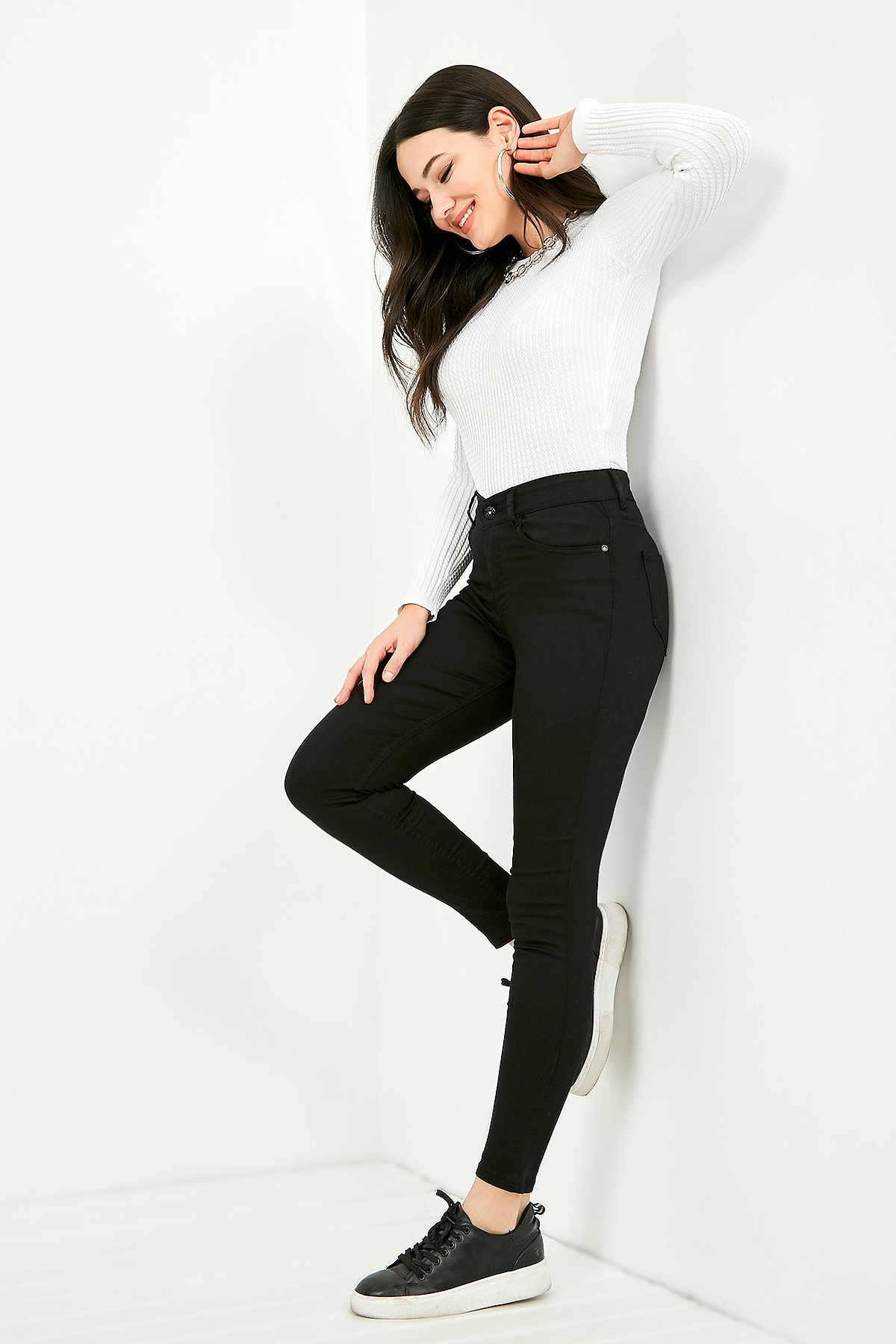 High Waist Pant - BLACK