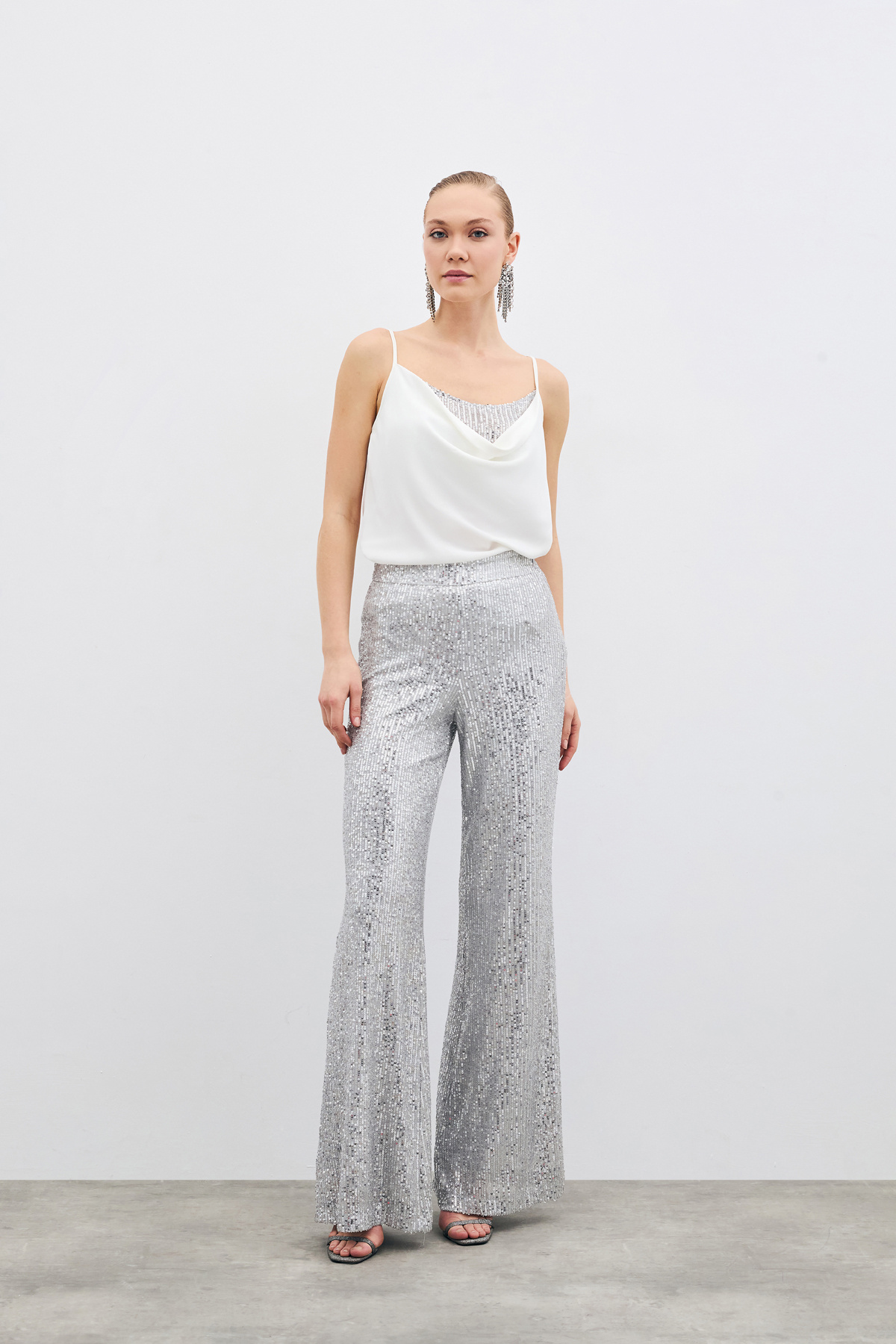 Degaje Yaka Bluz - Ekru