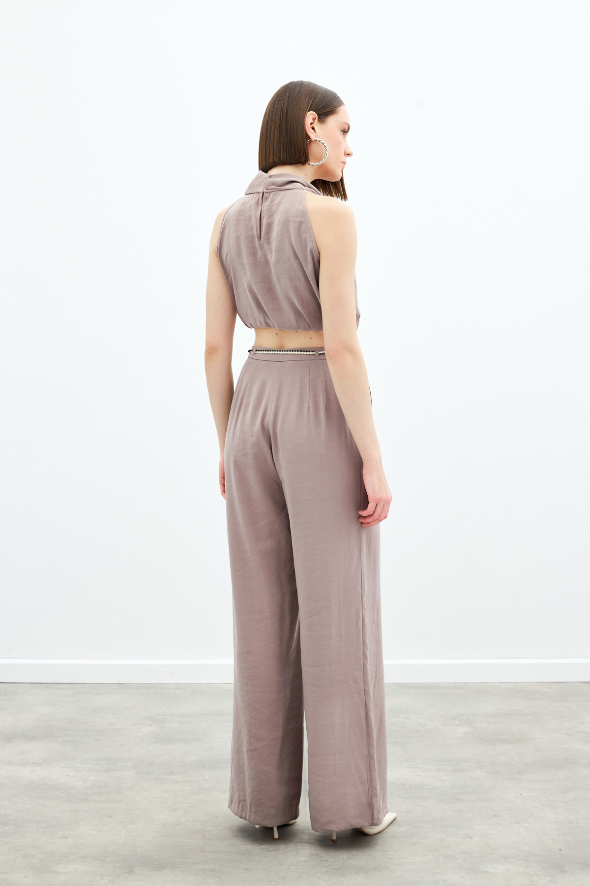 Degaje Yaka Bluz - Vizon