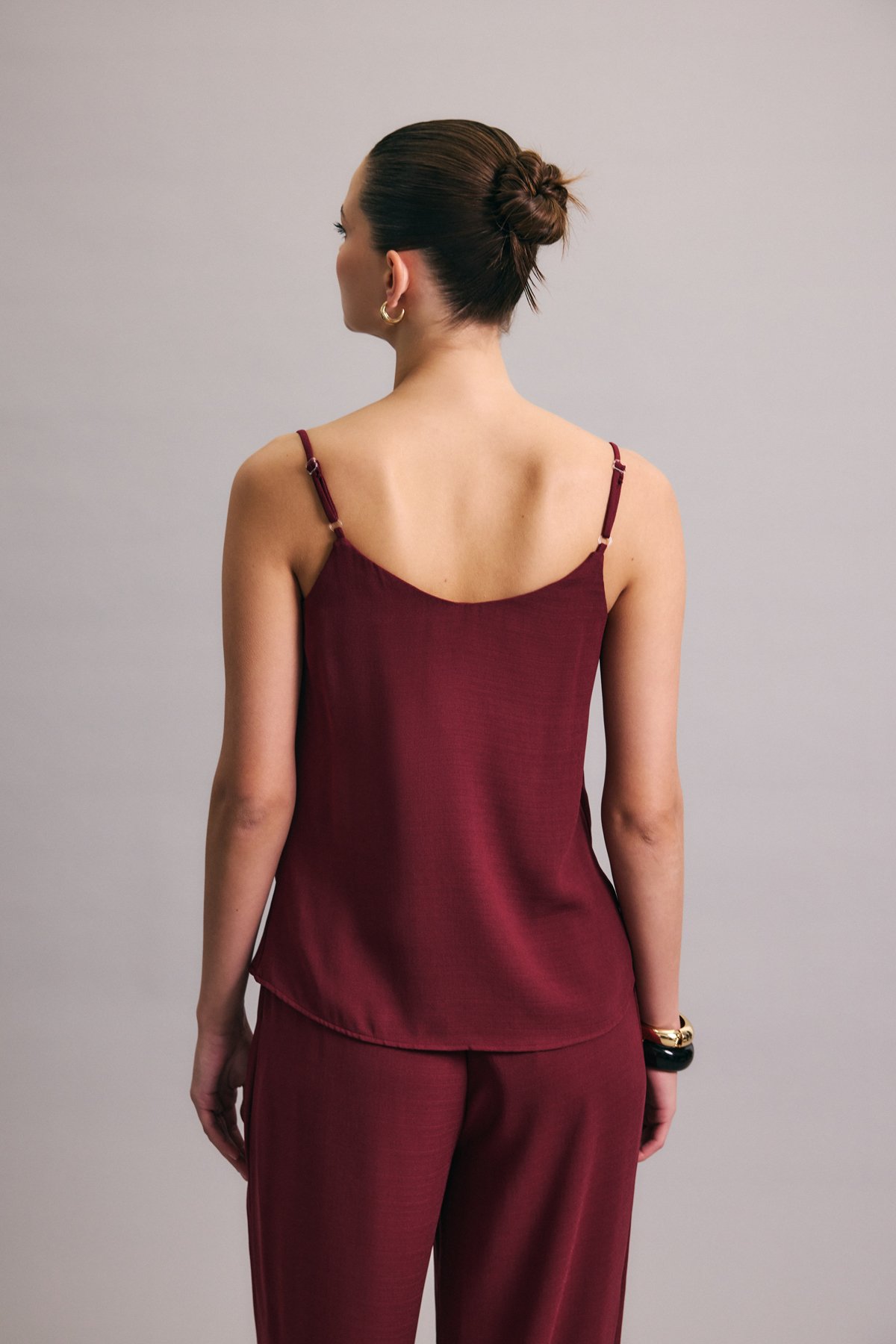 Cowl Neck Flowy Blouse - Murdum