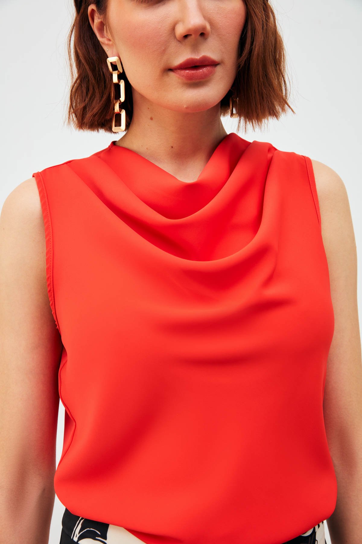 Degaje Yaka Kolsuz Bluz - MERCAN