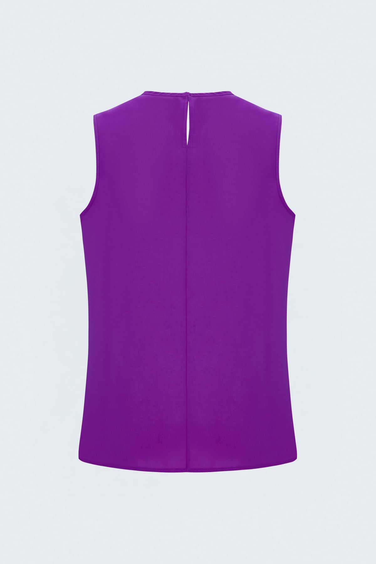Degaje Yaka Kolsuz Bluz - Mor